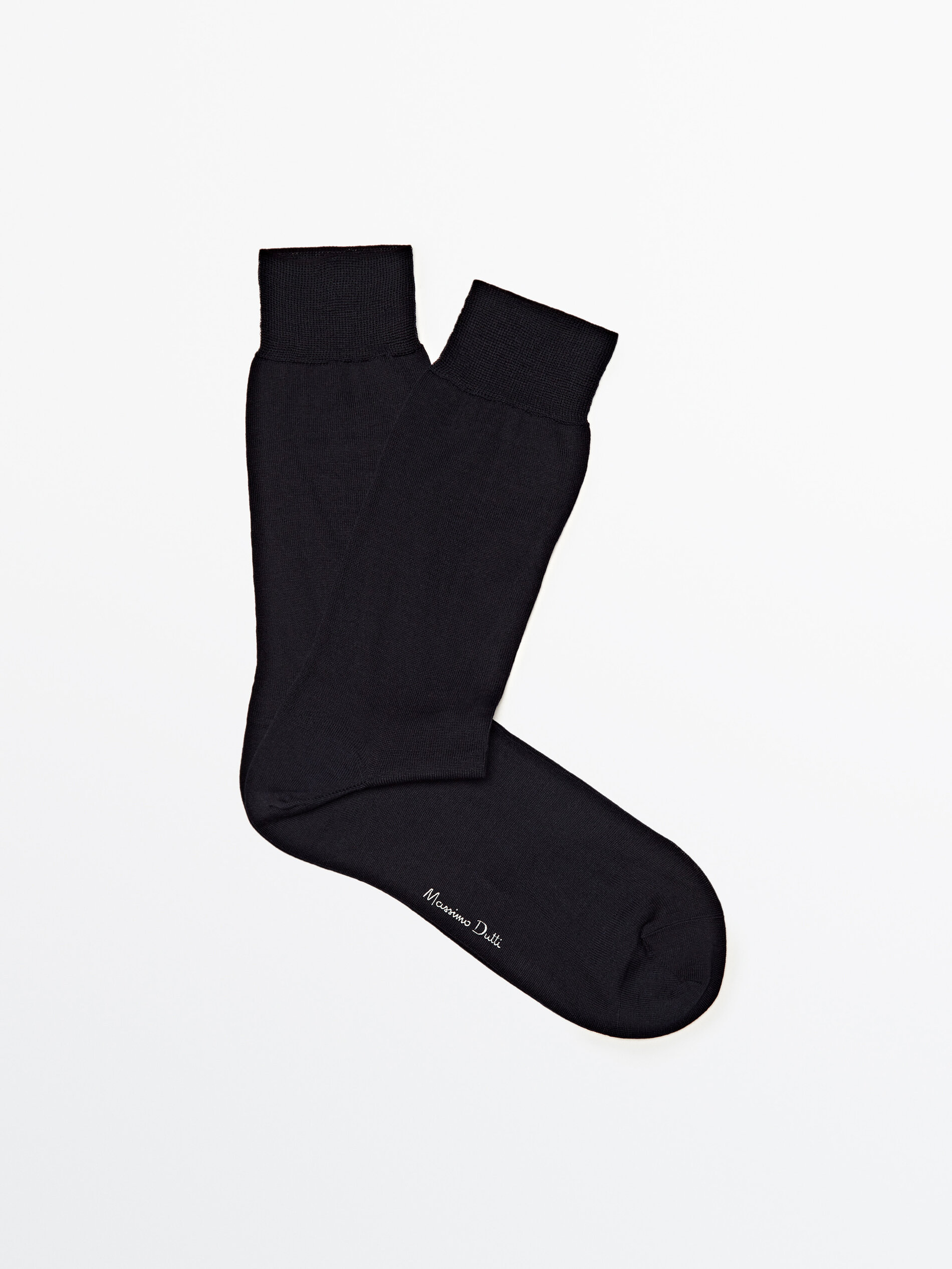 Calcetines lisos hilo de escocia - AZUL MARINO