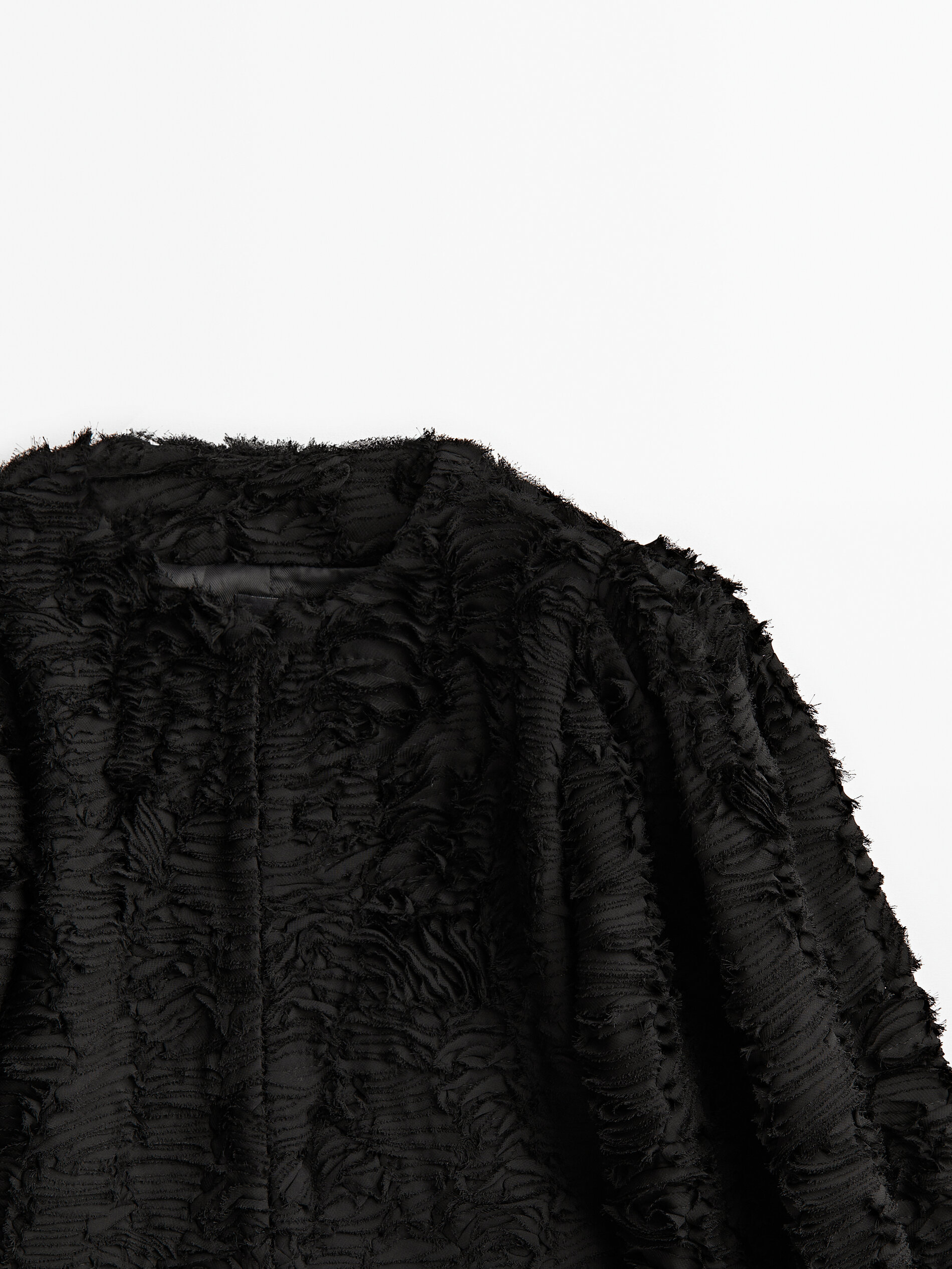 Chaqueta estructura bucle -Studio - NEGRO