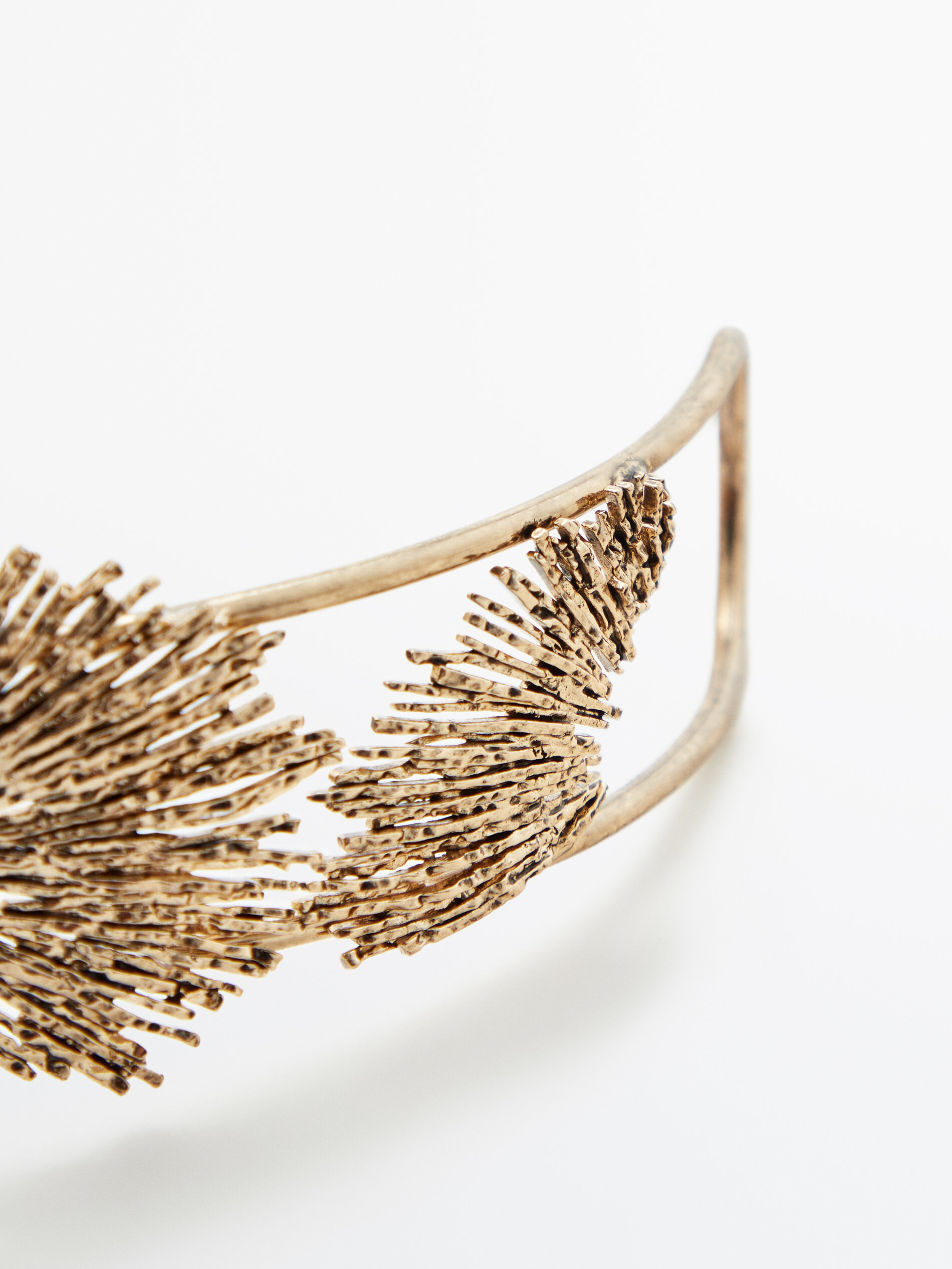 Collar choker textura especial baño oro - ORO