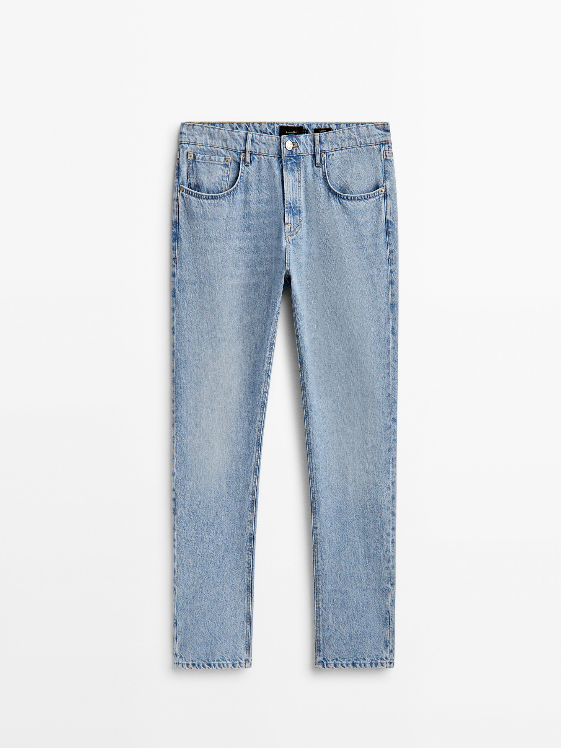 Pantalón vaquero bleach tapered fit - INDIGO