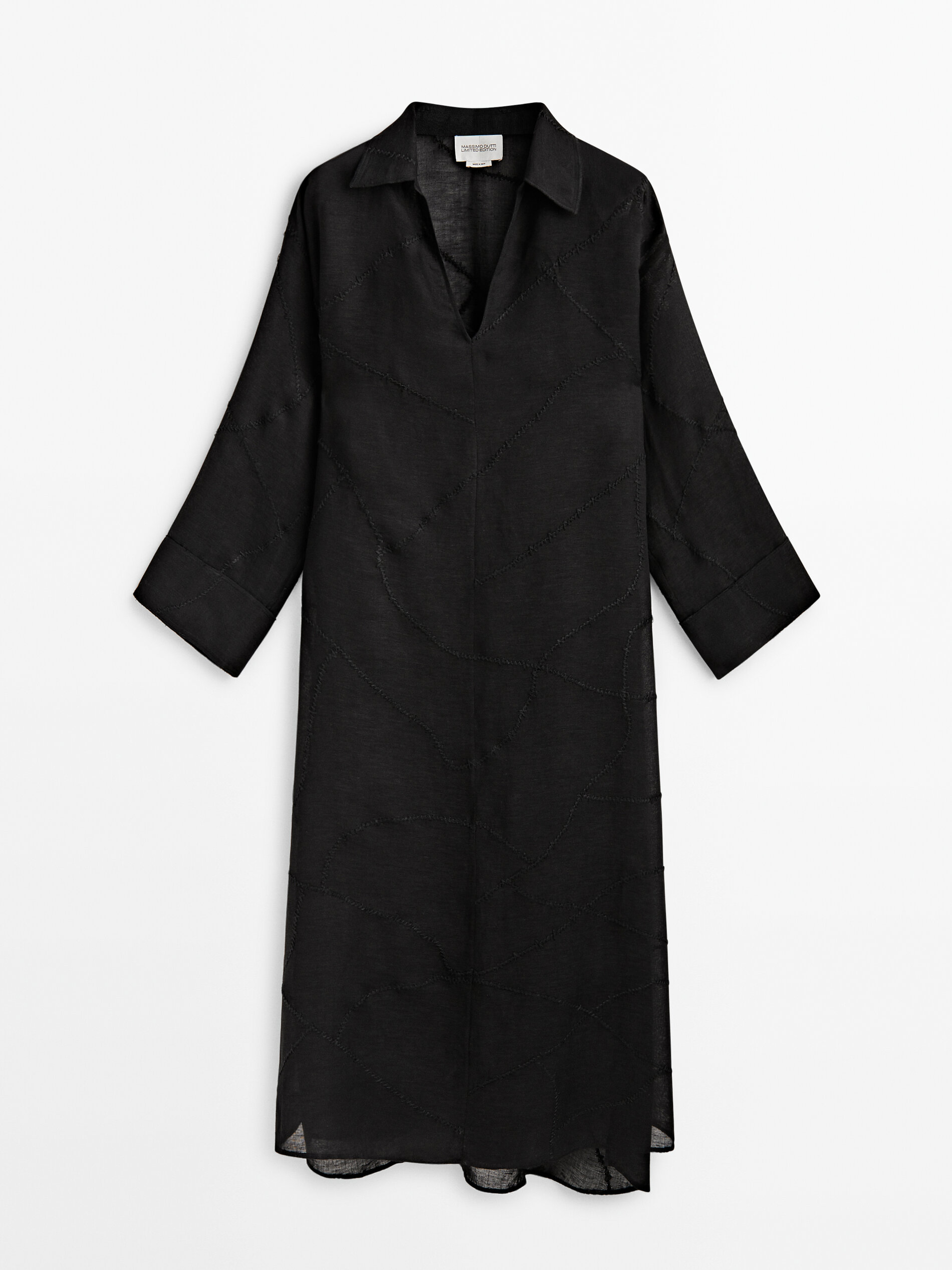 Blusón detalle bordados Limited Edition - NEGRO