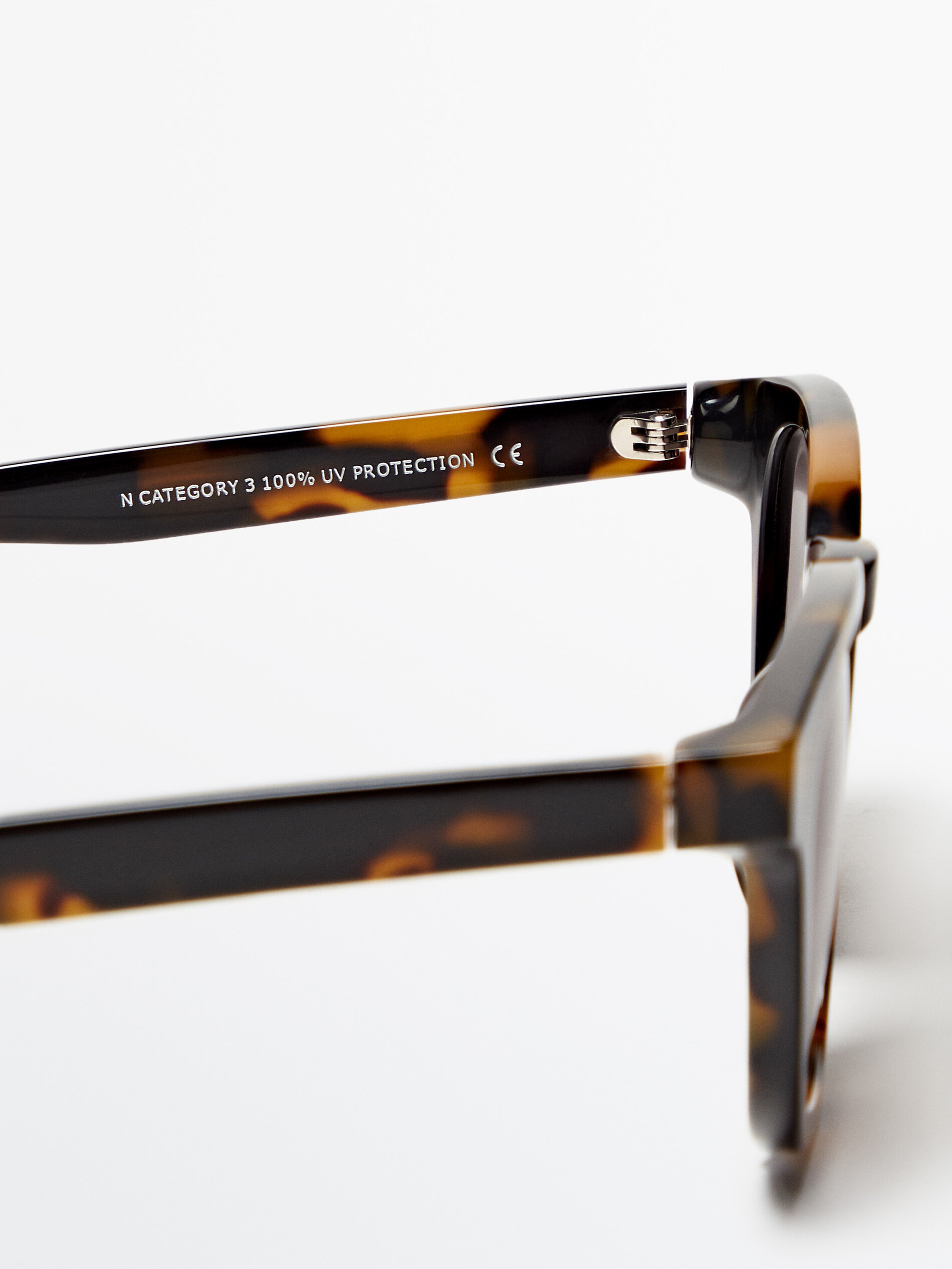 Gafas de sol de pasta efecto carey - MARRÓN