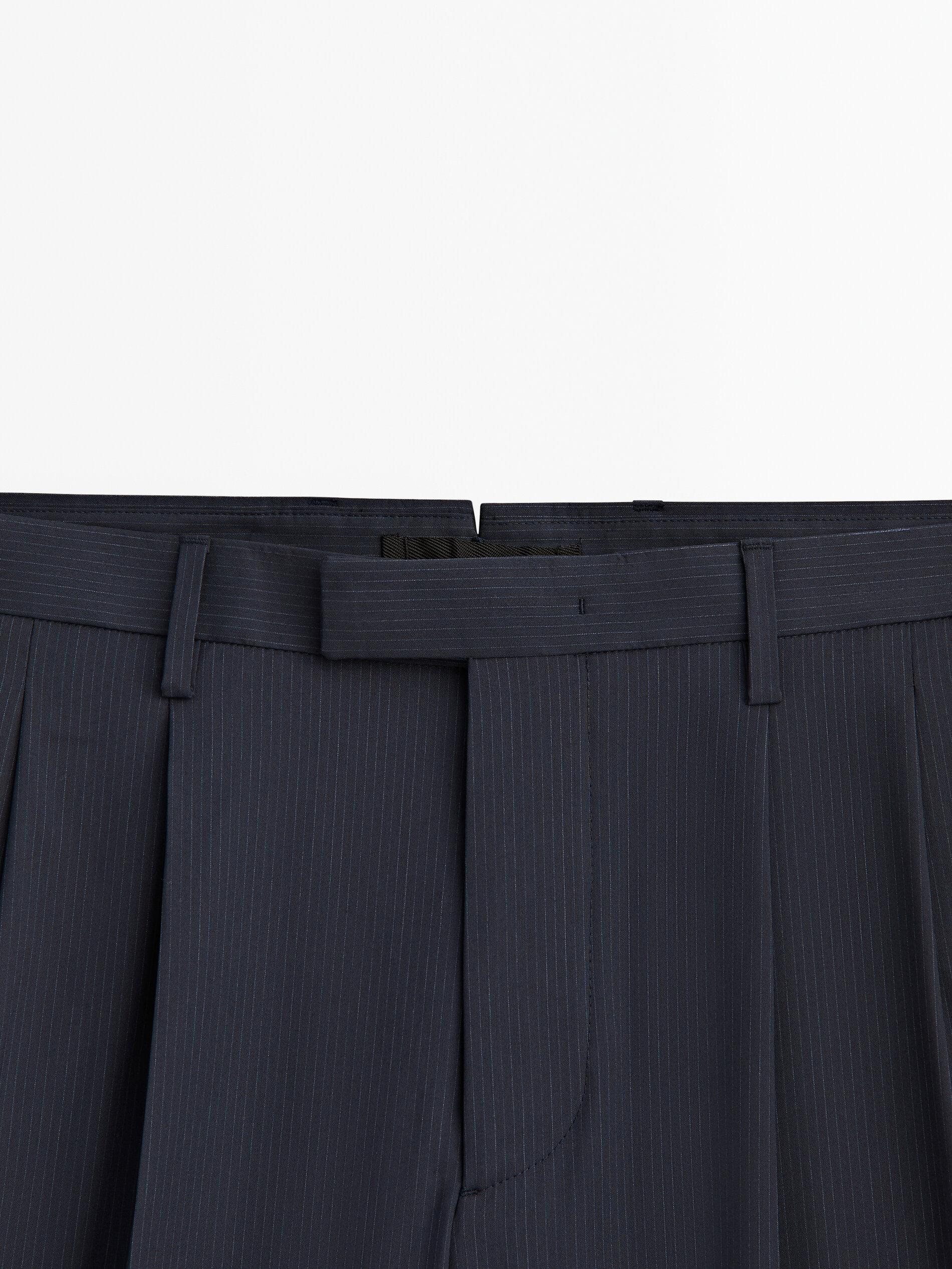 Pantalón traje raya diplomática -Studio - MARINO OSCURO