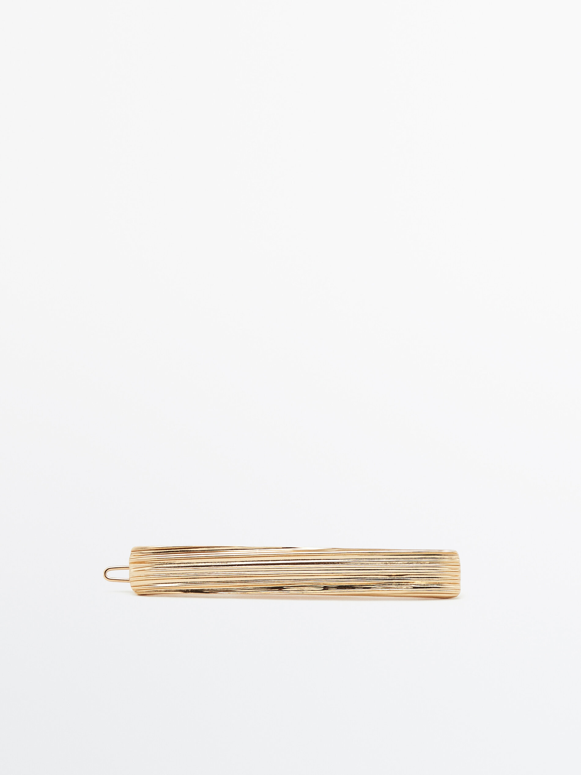 Horquilla textura baño oro - DORADO