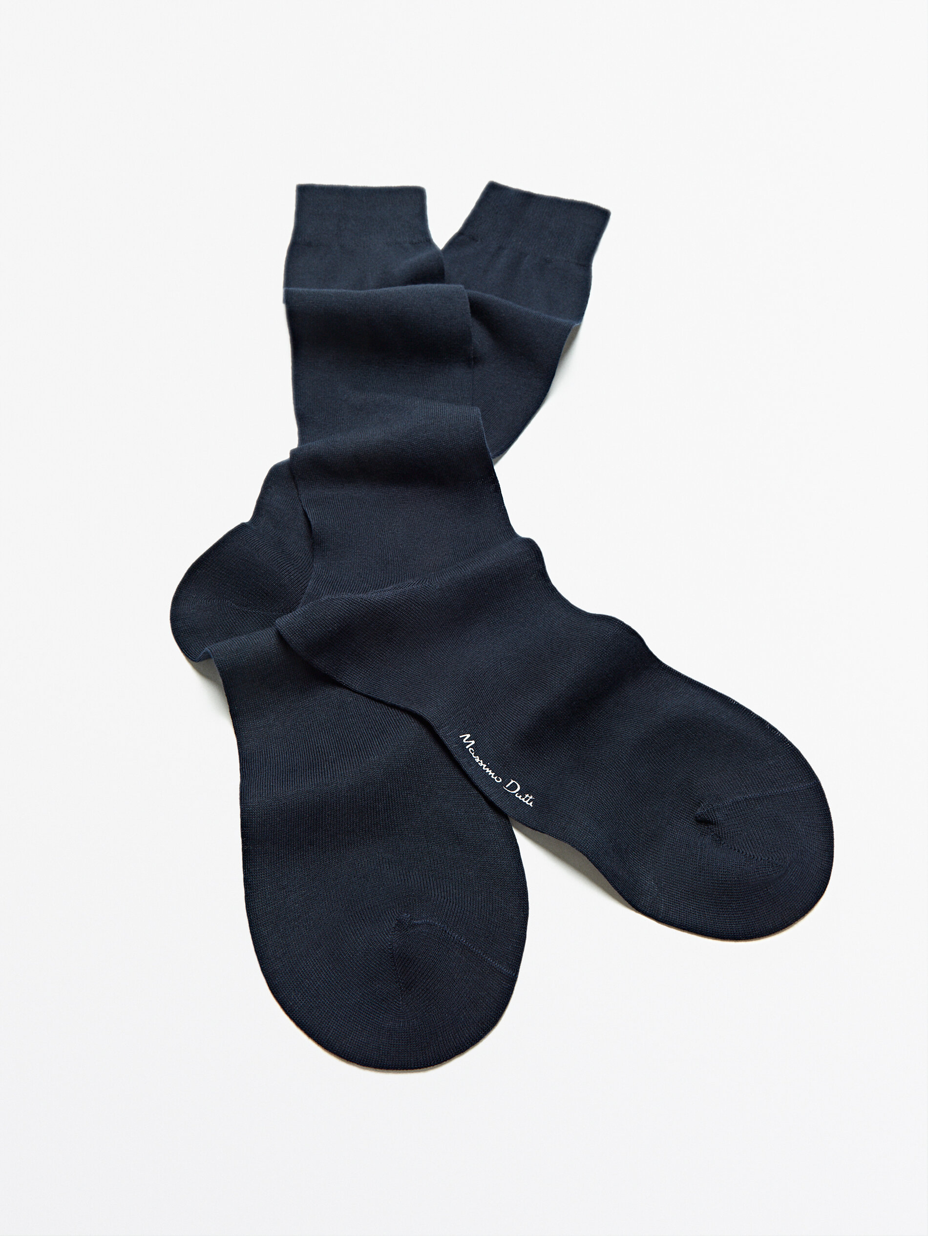 Calcetines largos algodón - AZUL MARINO