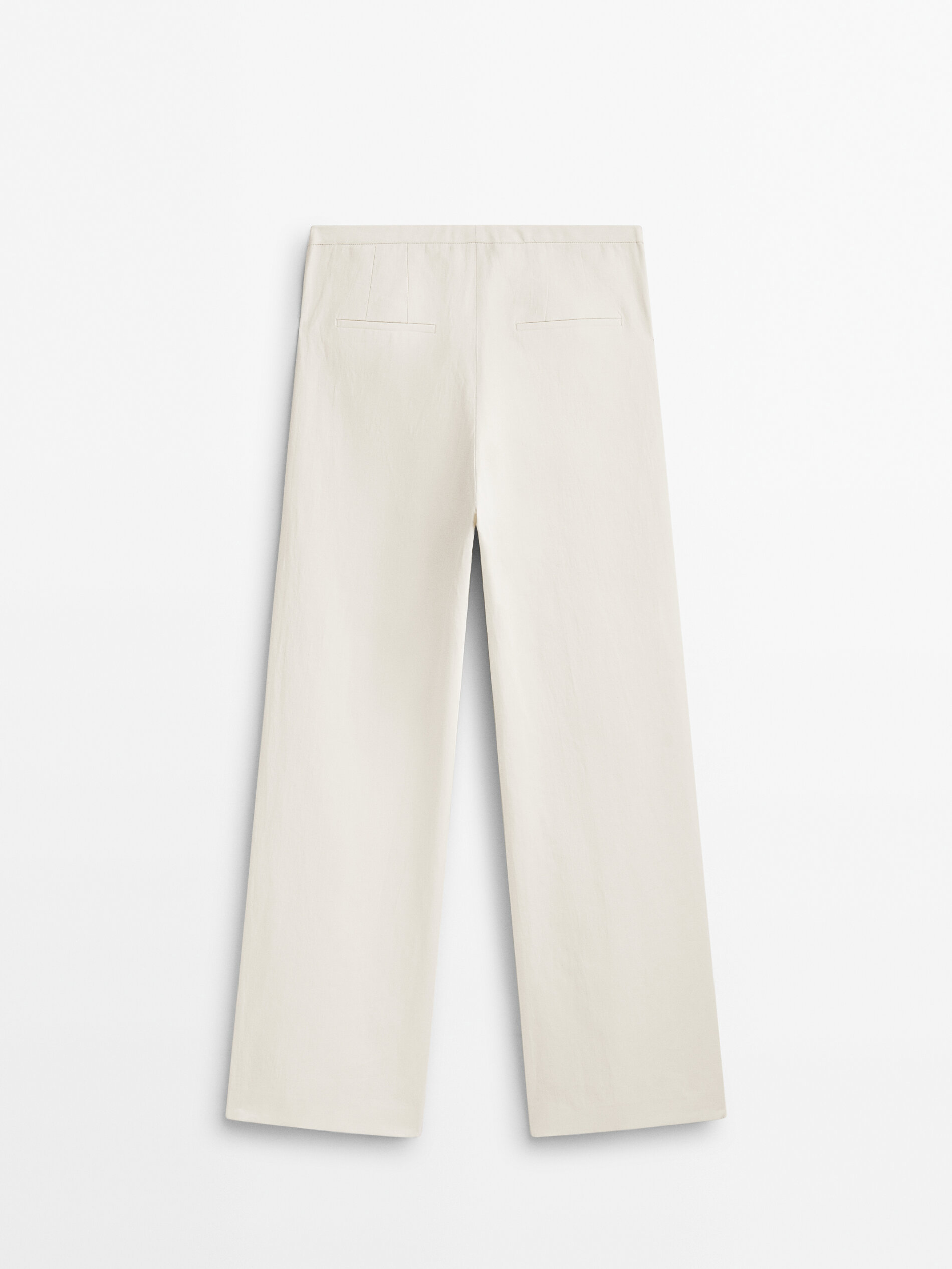 Pantalón traje lino Limited edition - MARFIL