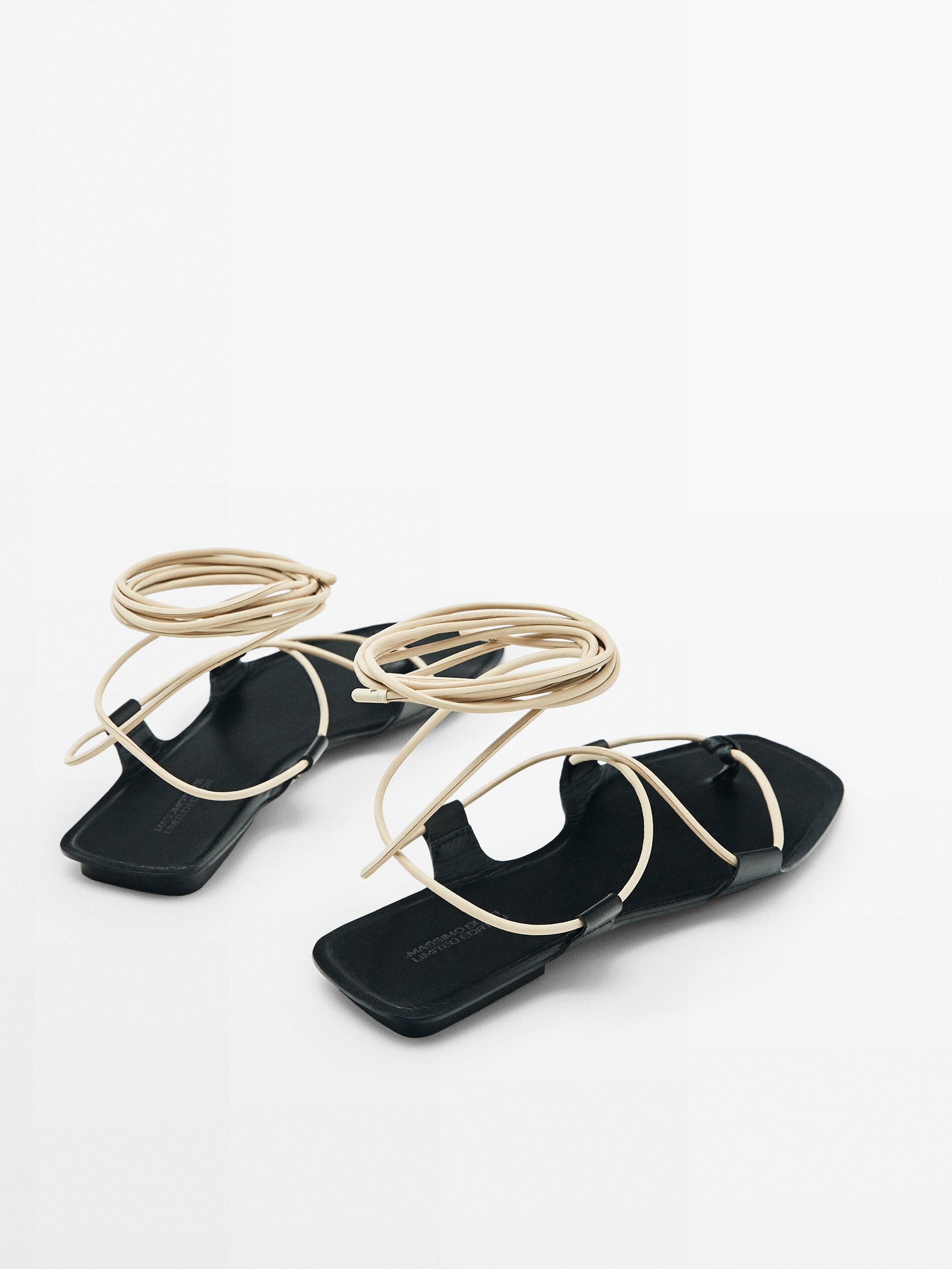 SANDALIA ATADA PIEL LIMITED EDITION - Combinado