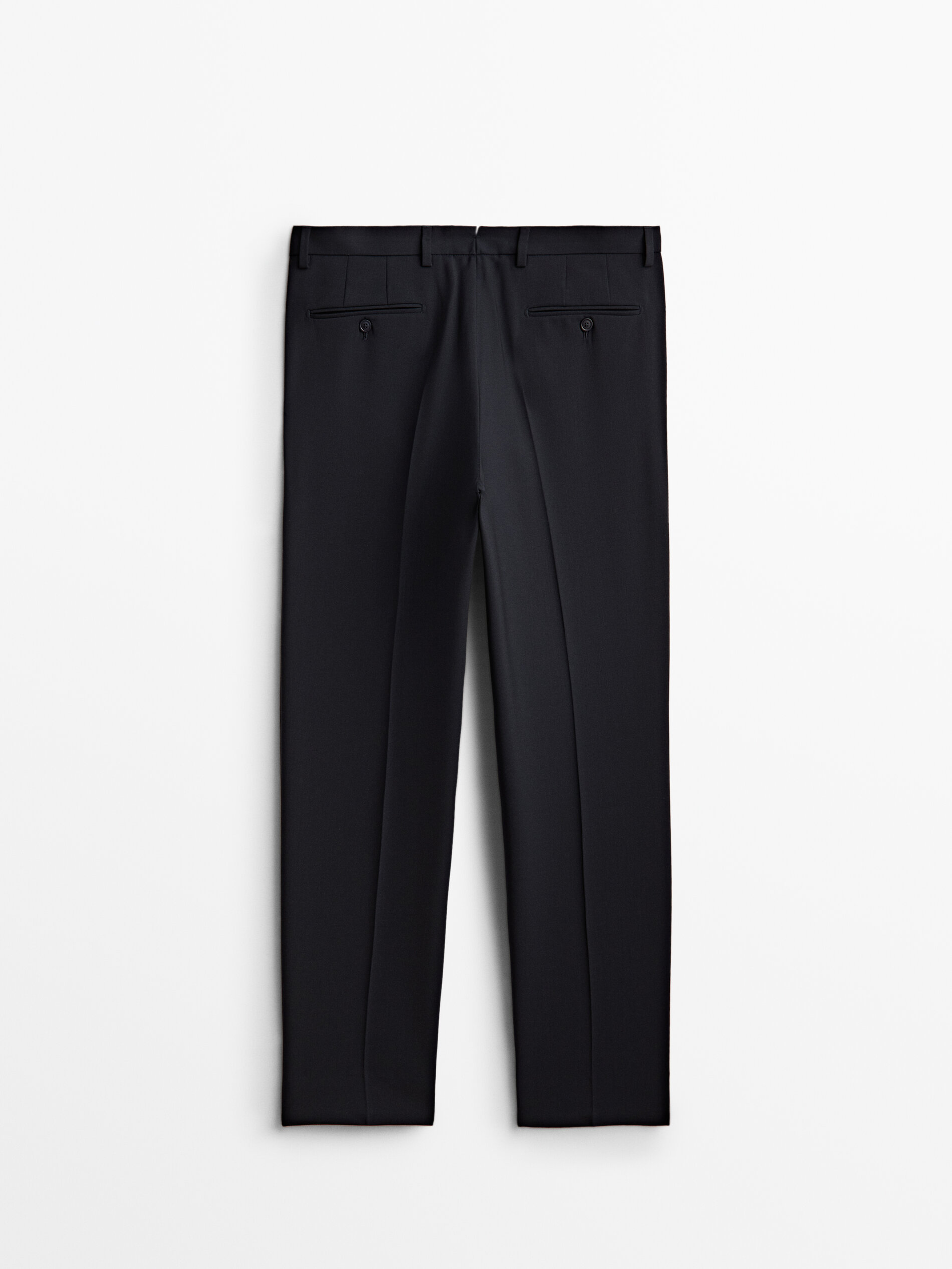 Pantalón traje lana bi-stretch - AZUL MARINO