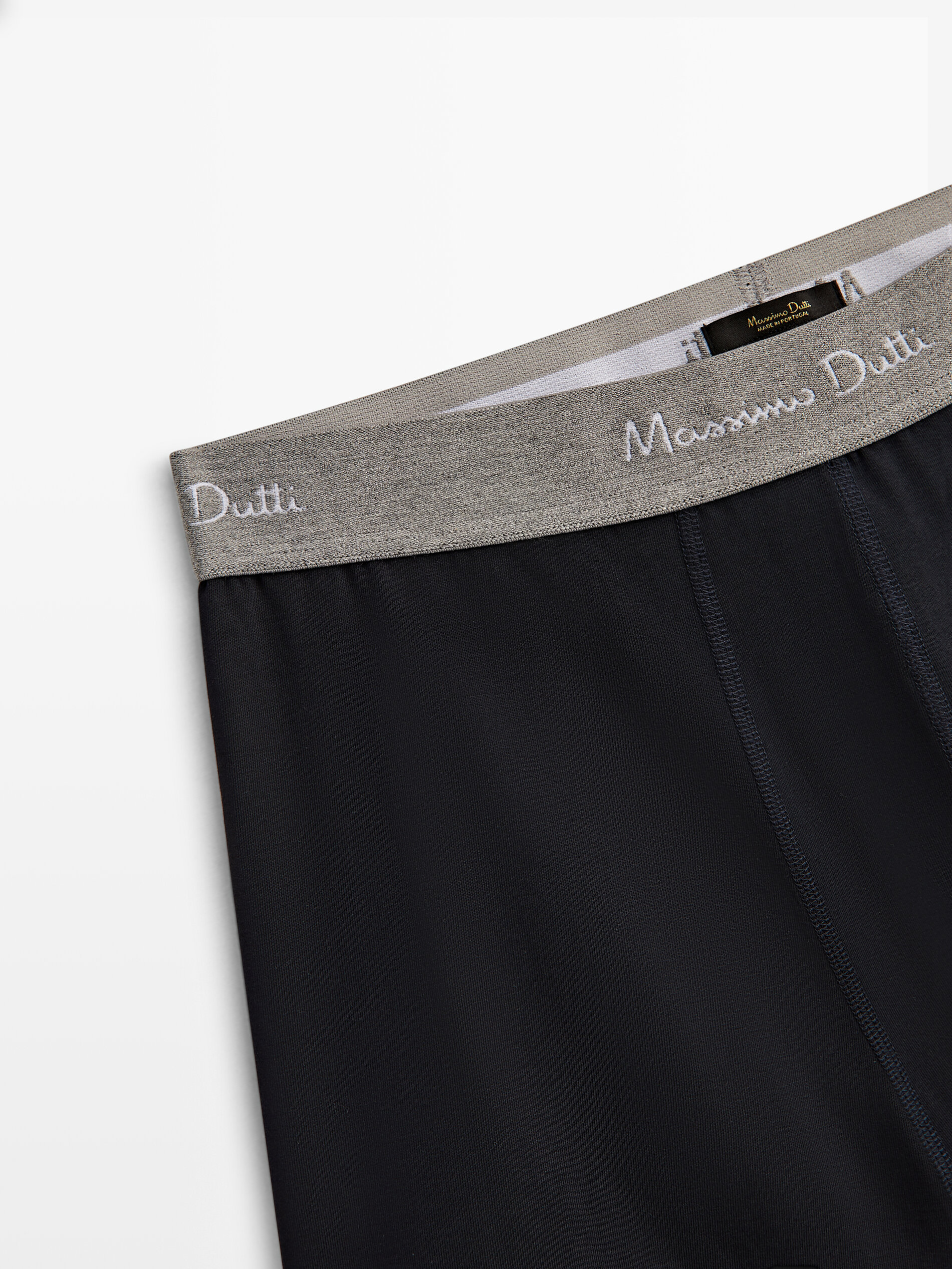 Calzoncillo bóxer cinturilla gris - AZUL OSCURO