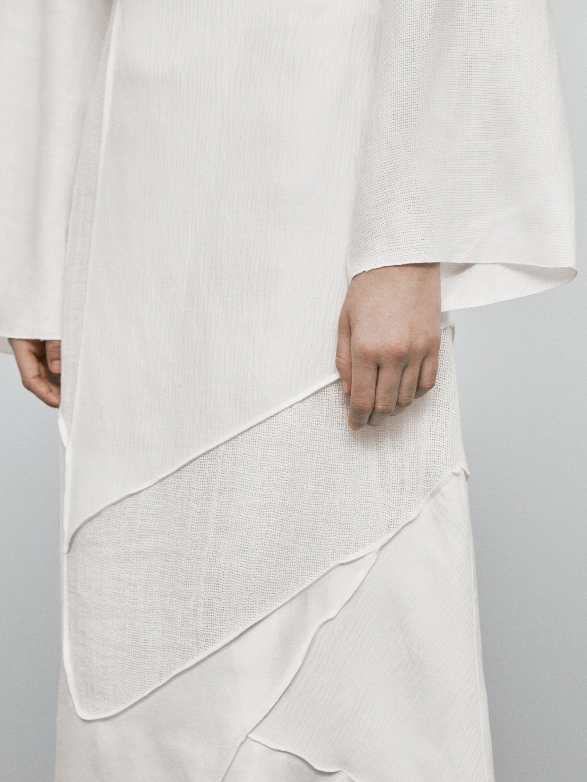 Sobrecamisa lino estructura Limited Edition - BLANCO