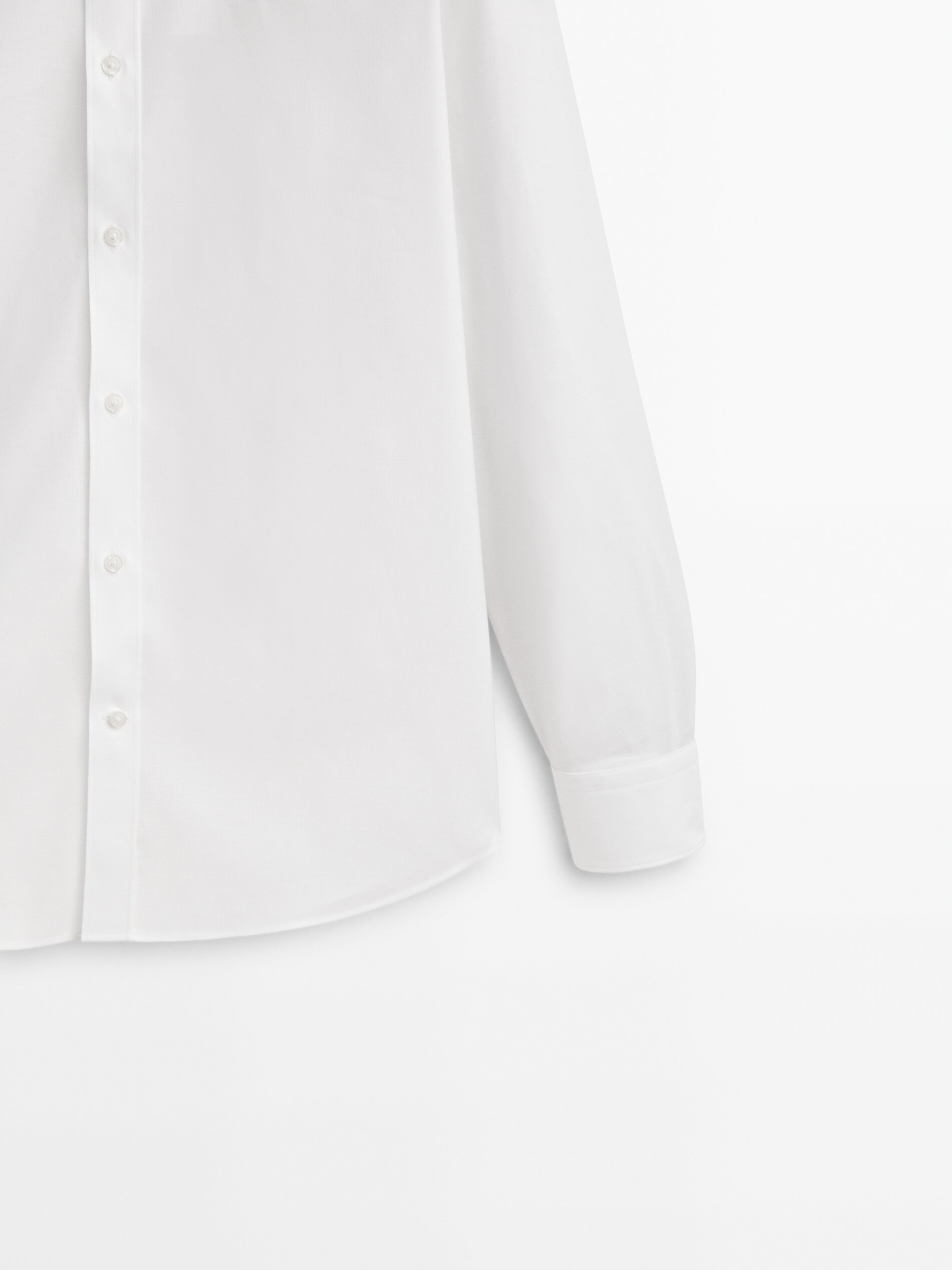 Camisa estructura easy iron stretch slim fit - BLANCO