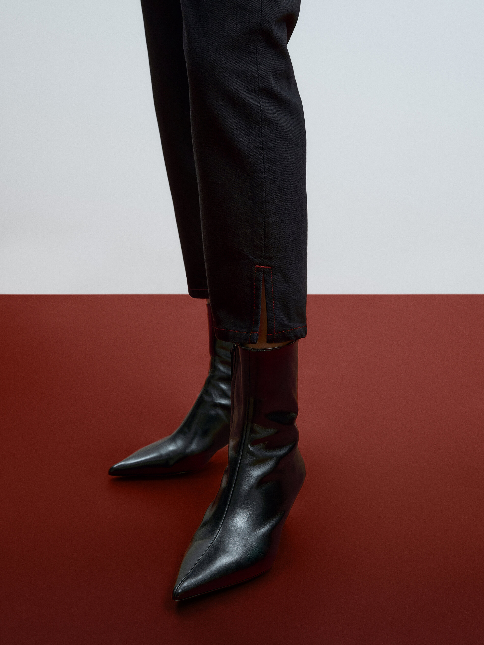 Pantalón vaquero tiro alto slim fit - AZUL