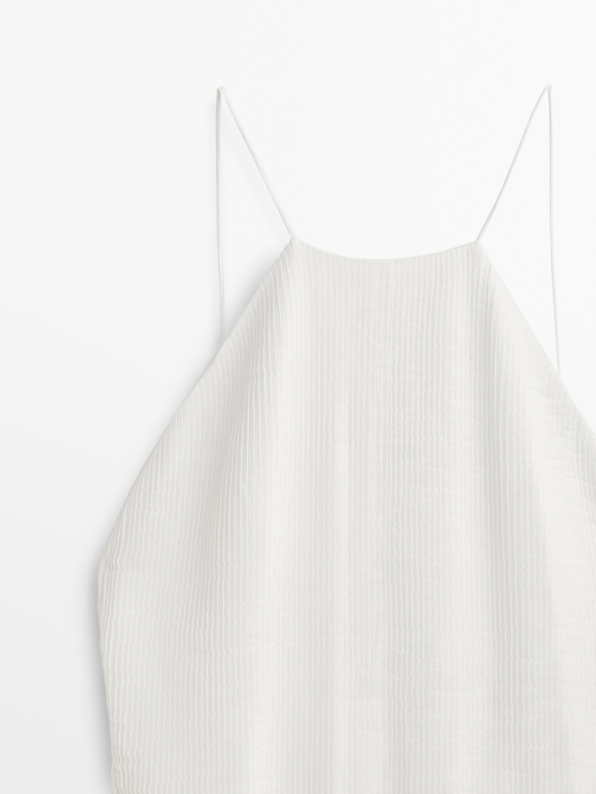 Vestido pliegues Limited edition - BLANCO