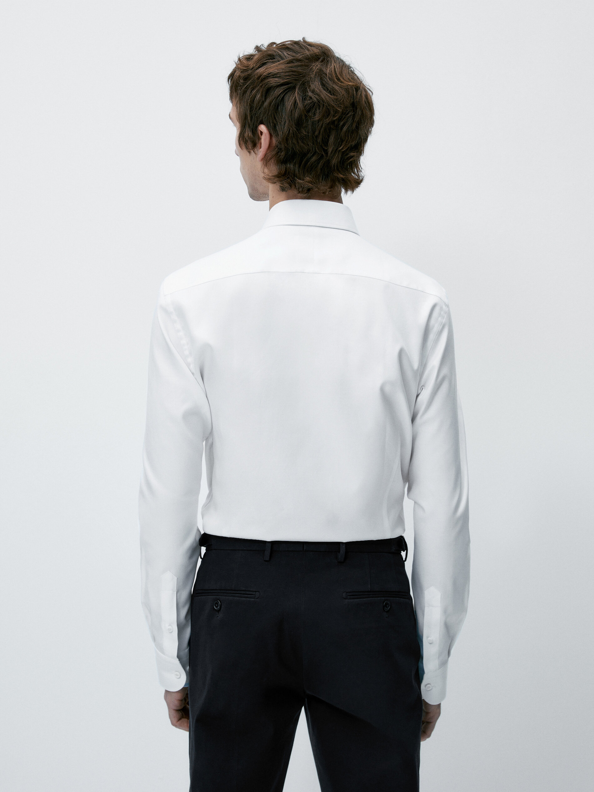 Camisa estructura easy iron slim fit - BLANCO