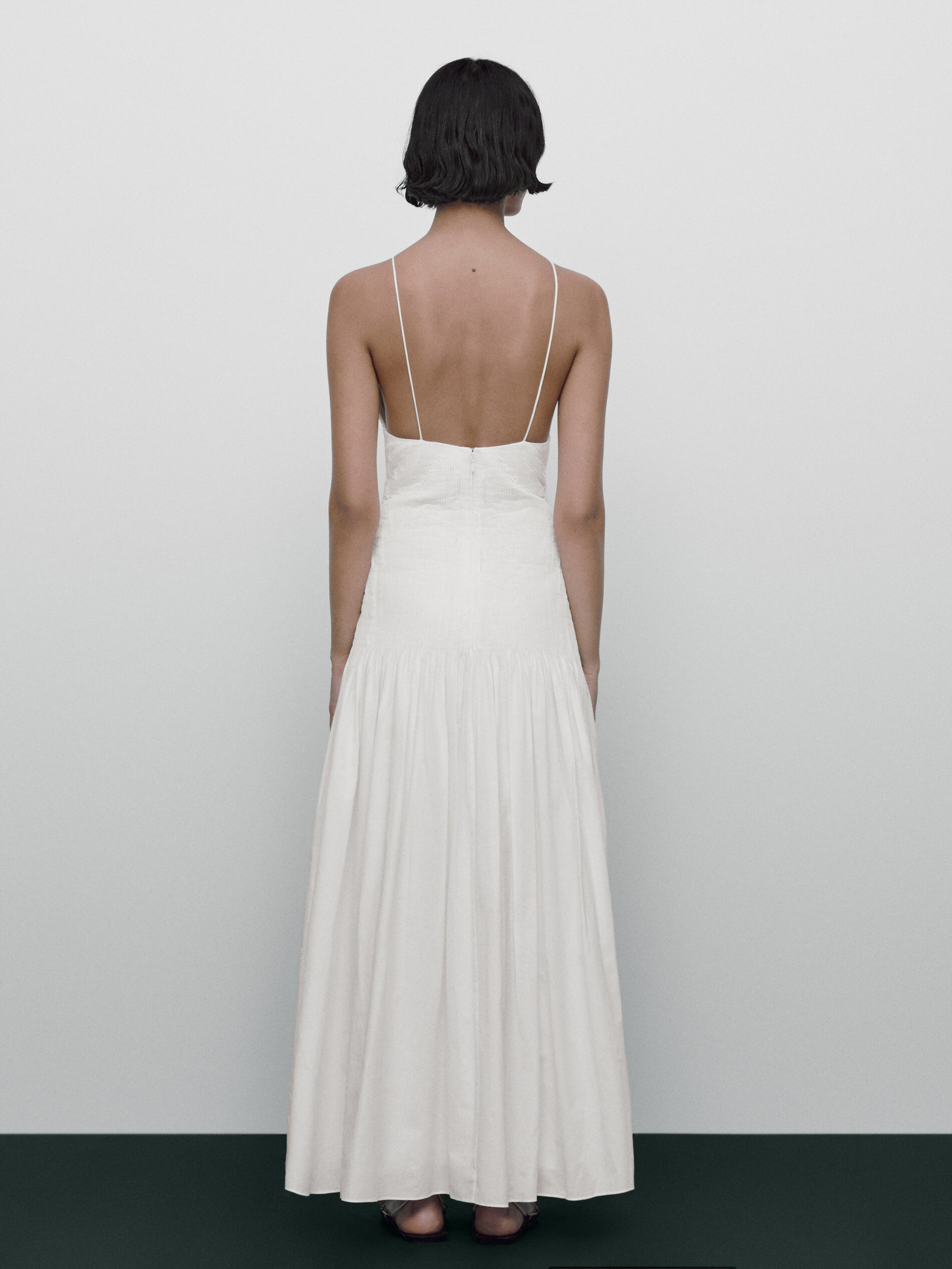 Vestido pliegues Limited edition - BLANCO