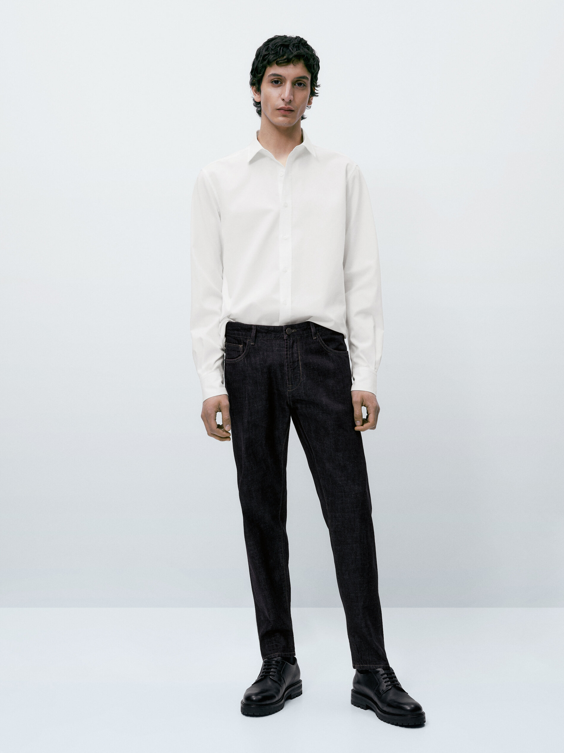 Pantalón vaquero selvedge tapered fit - INDIGO