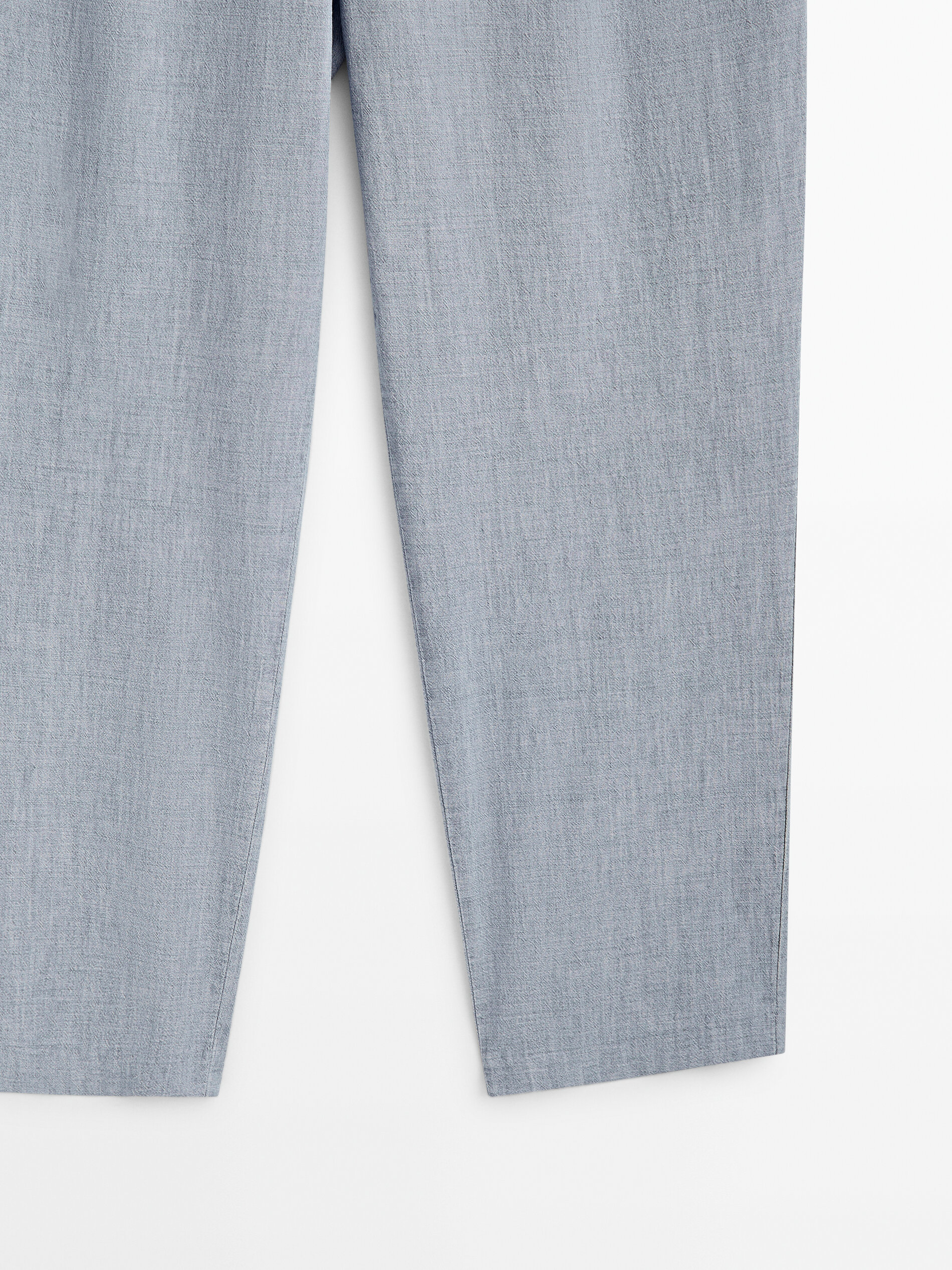 Pantalón denim fluido ancho - Azul Claro