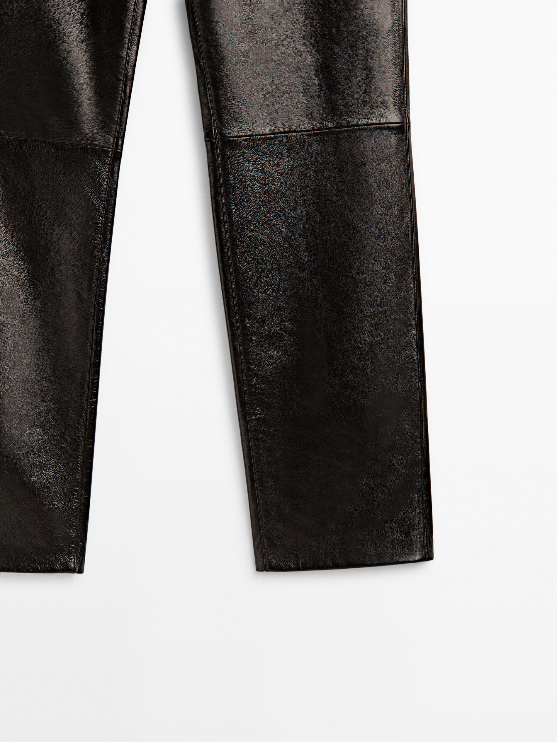 Pantalón negro piel napa - NEGRO