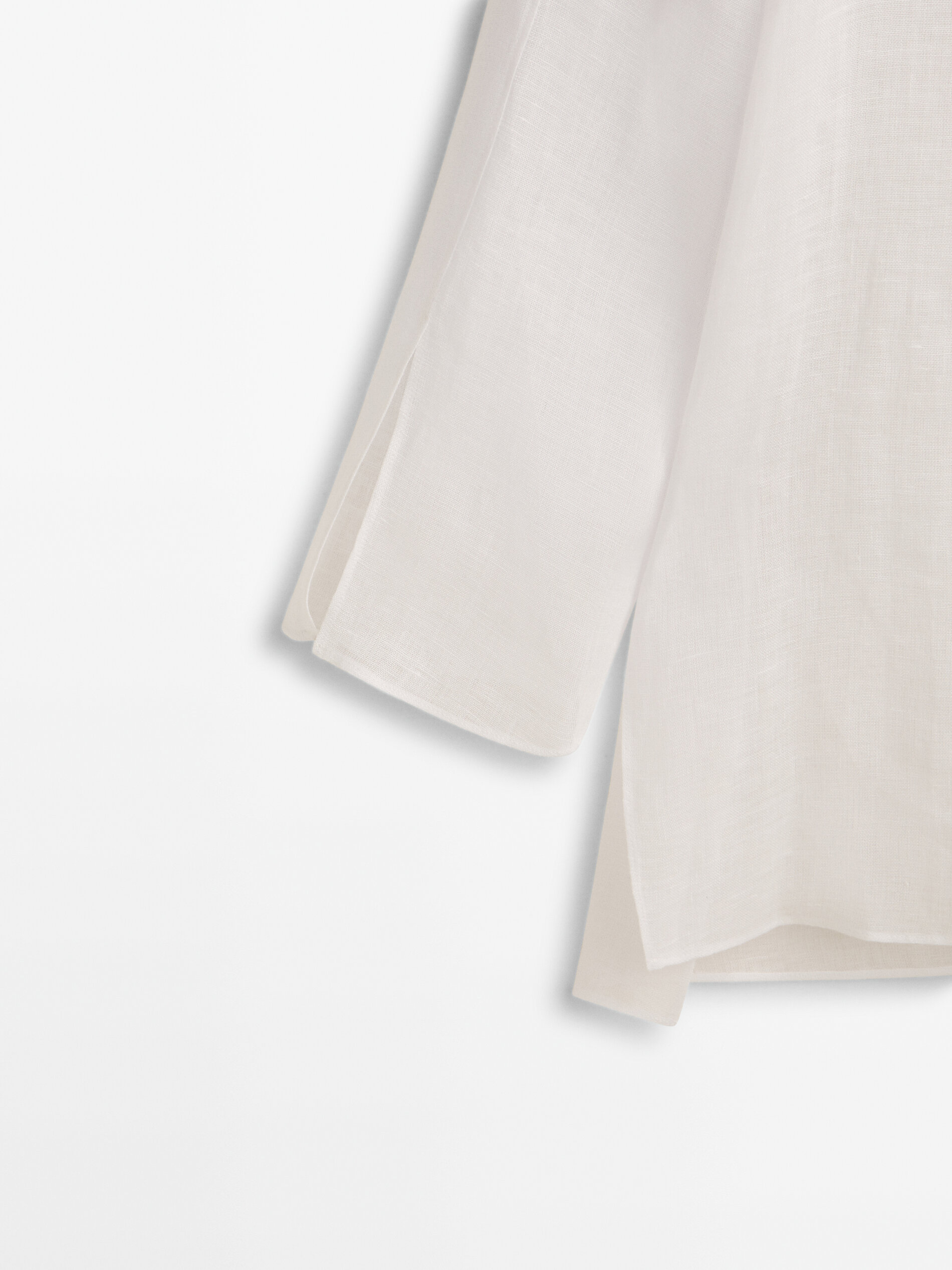 Blusón 100% lino - BLANCO