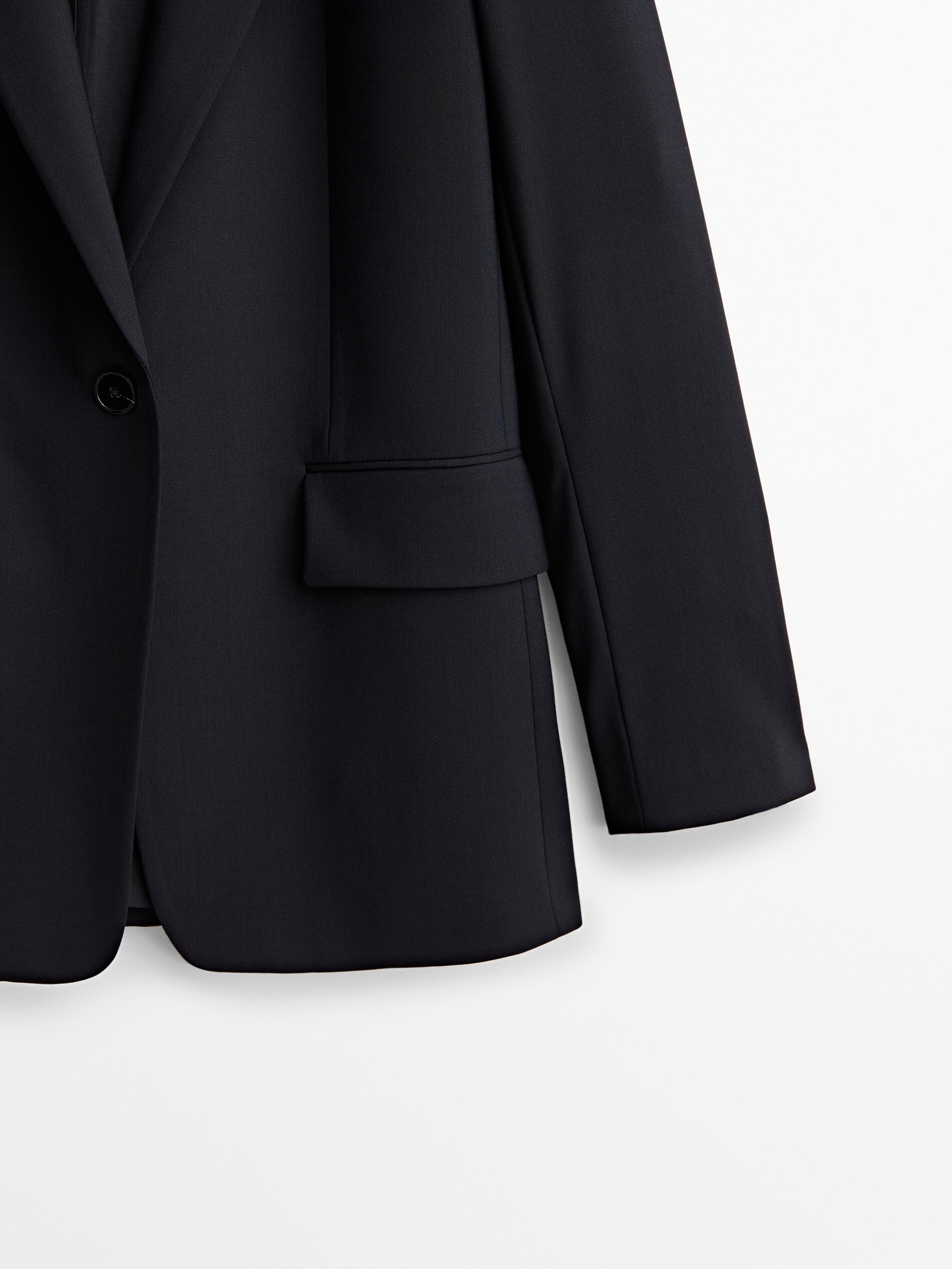 Americana traje lana fría - AZUL MARINO