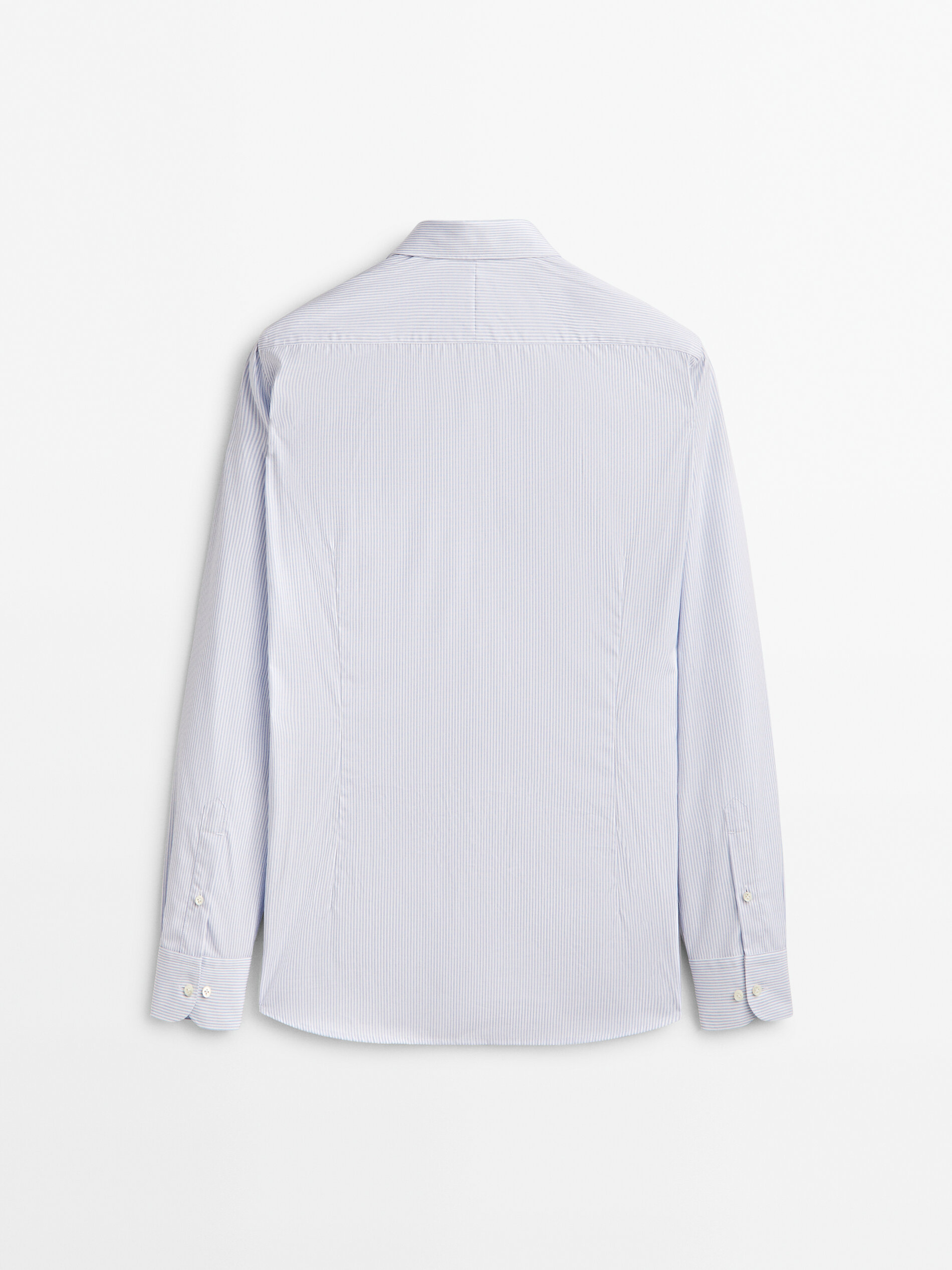 Camisa rayas easy iron slim fit - CELESTE