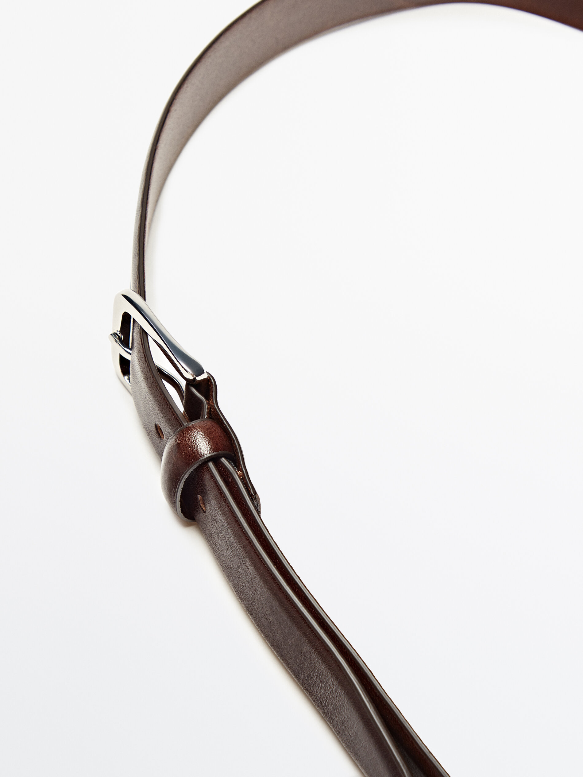 Cinturón piel - MARRÓN