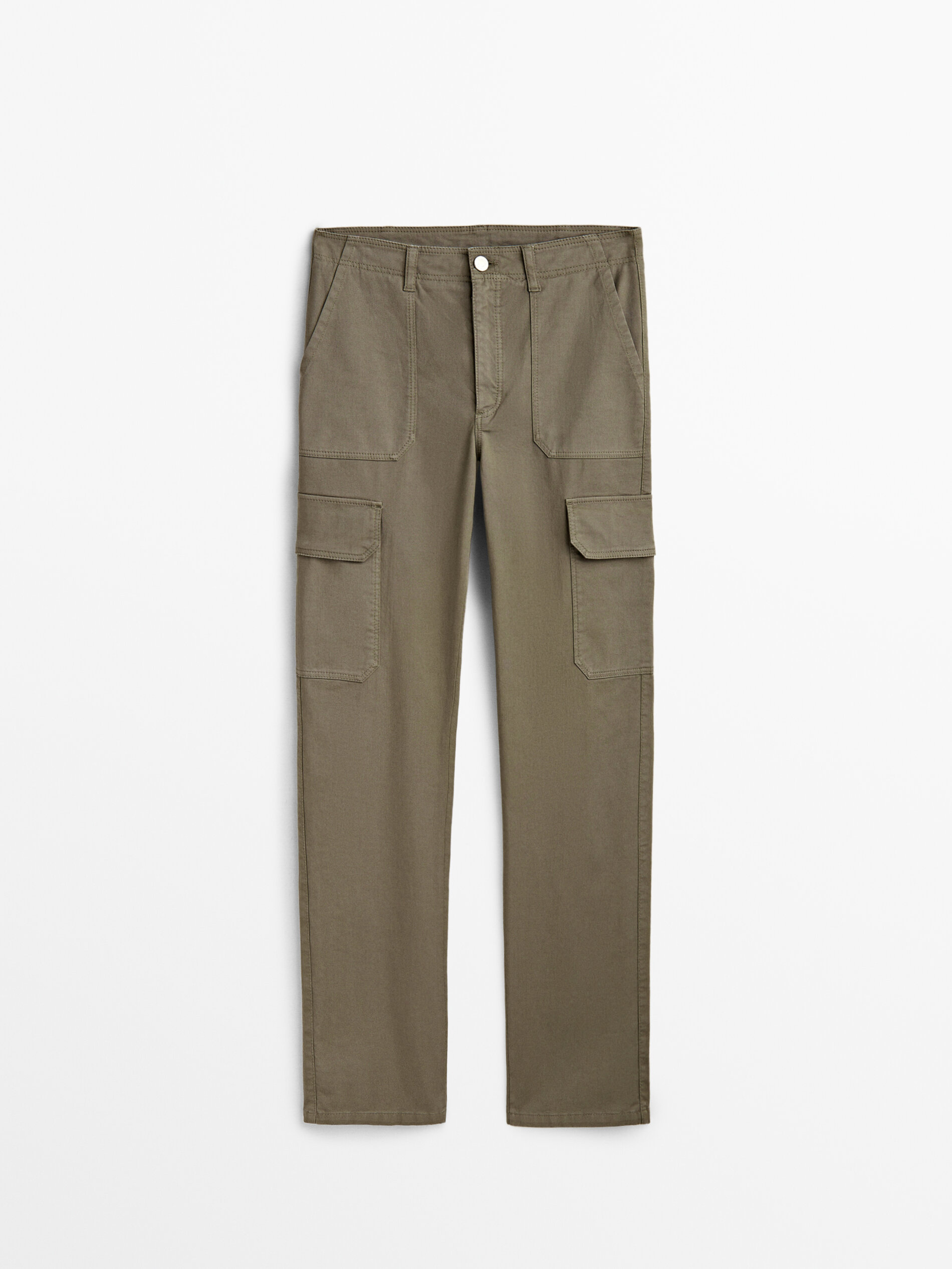Pantalón cargo mezcla algodón - KAKI