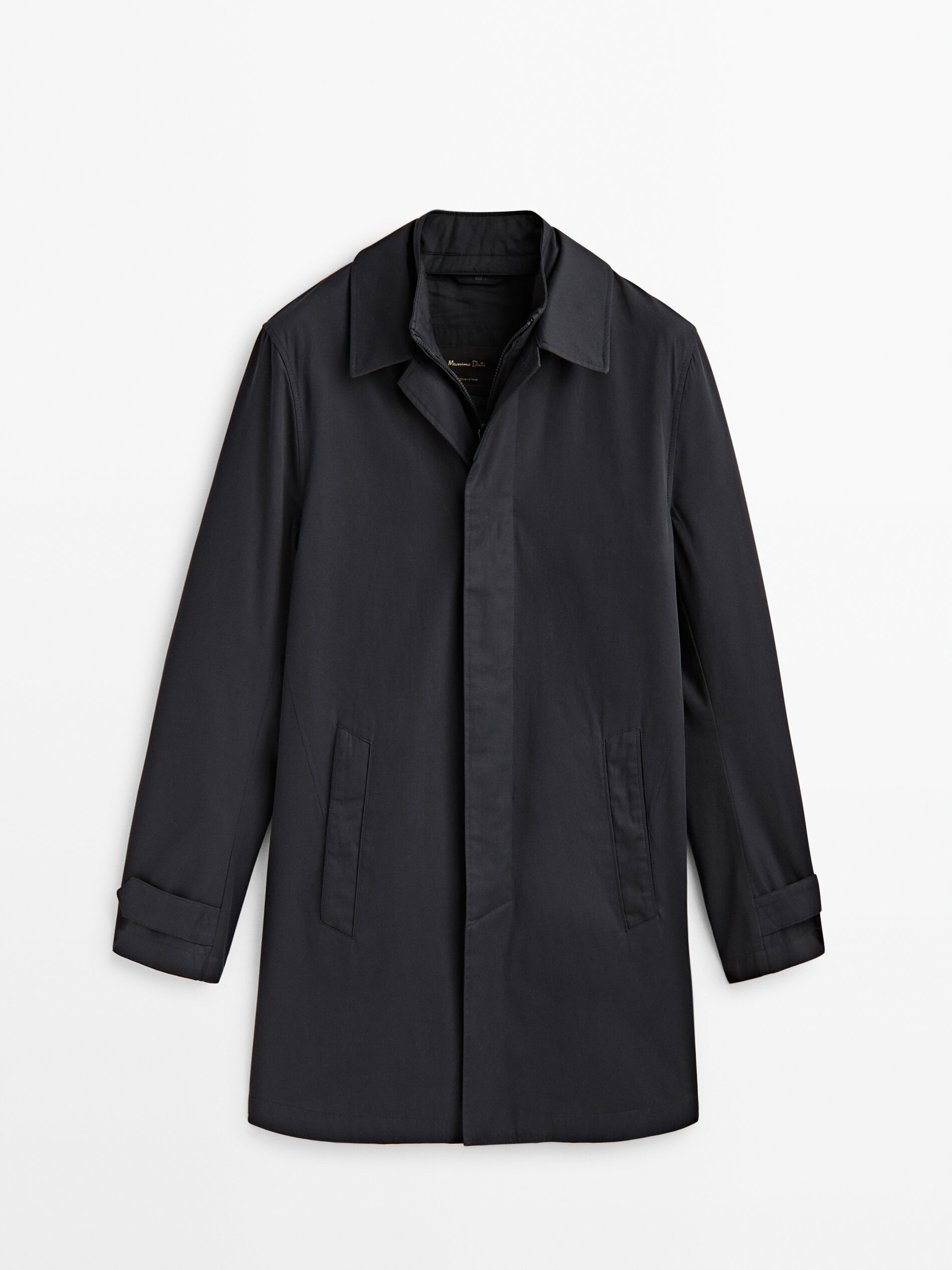 Chaqueta trench algodón interior desmontable - AZUL MARINO