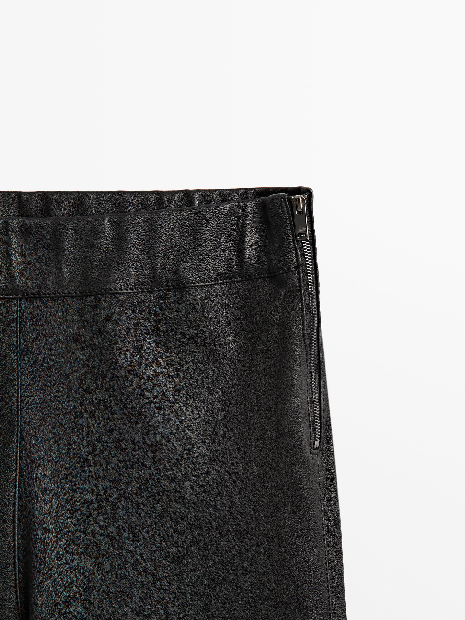 Pantalón legging negro piel - NEGRO