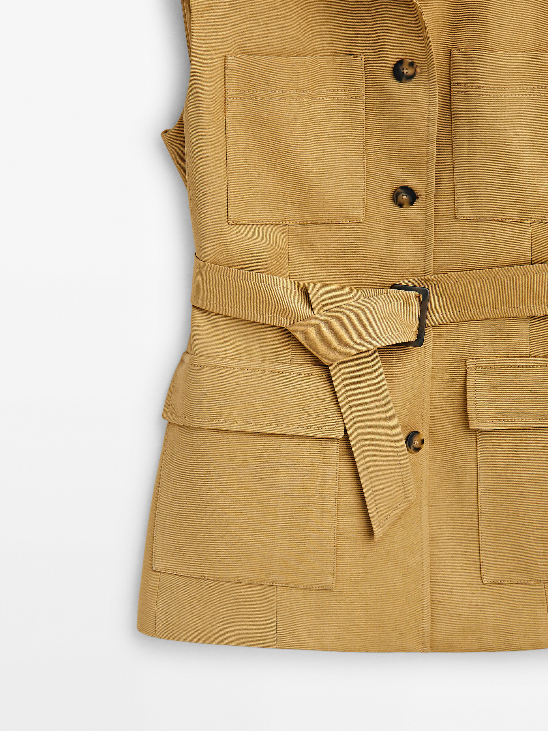 Chaleco traje cinturón cuatro bolsillos - Lavado