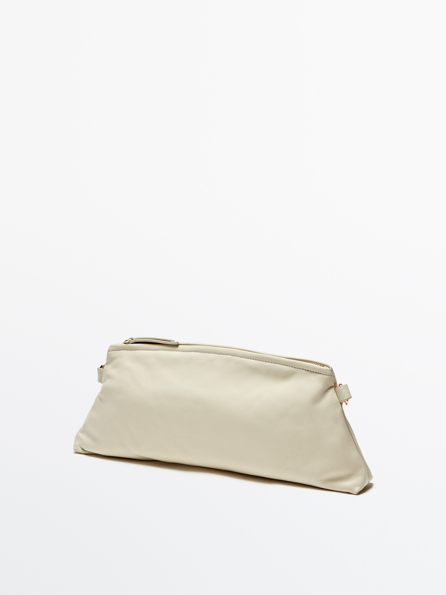 Bolso mini shopper trenzado tubular - BLANCO