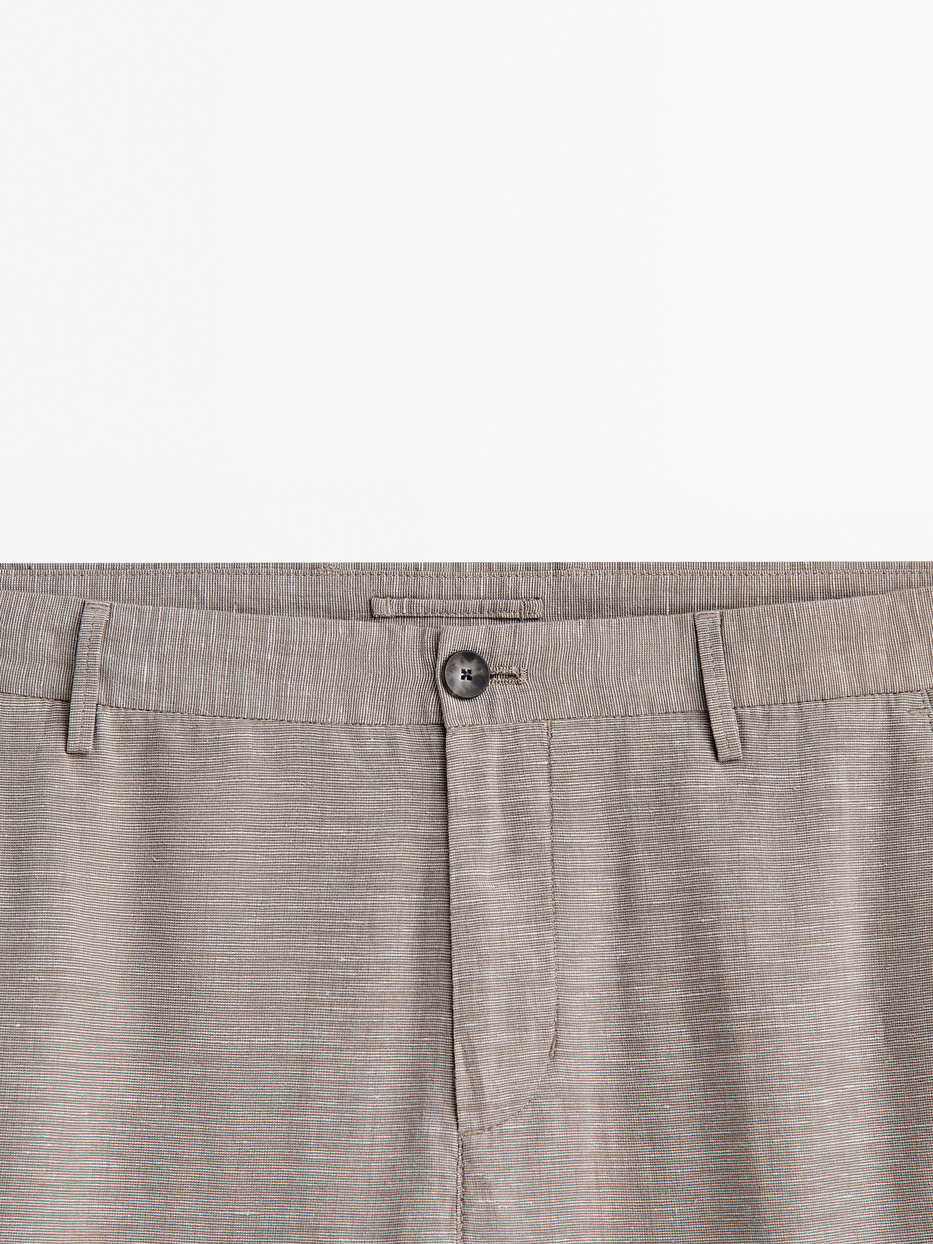 Pantalón chino fil a fil tapered fit - BEIGE