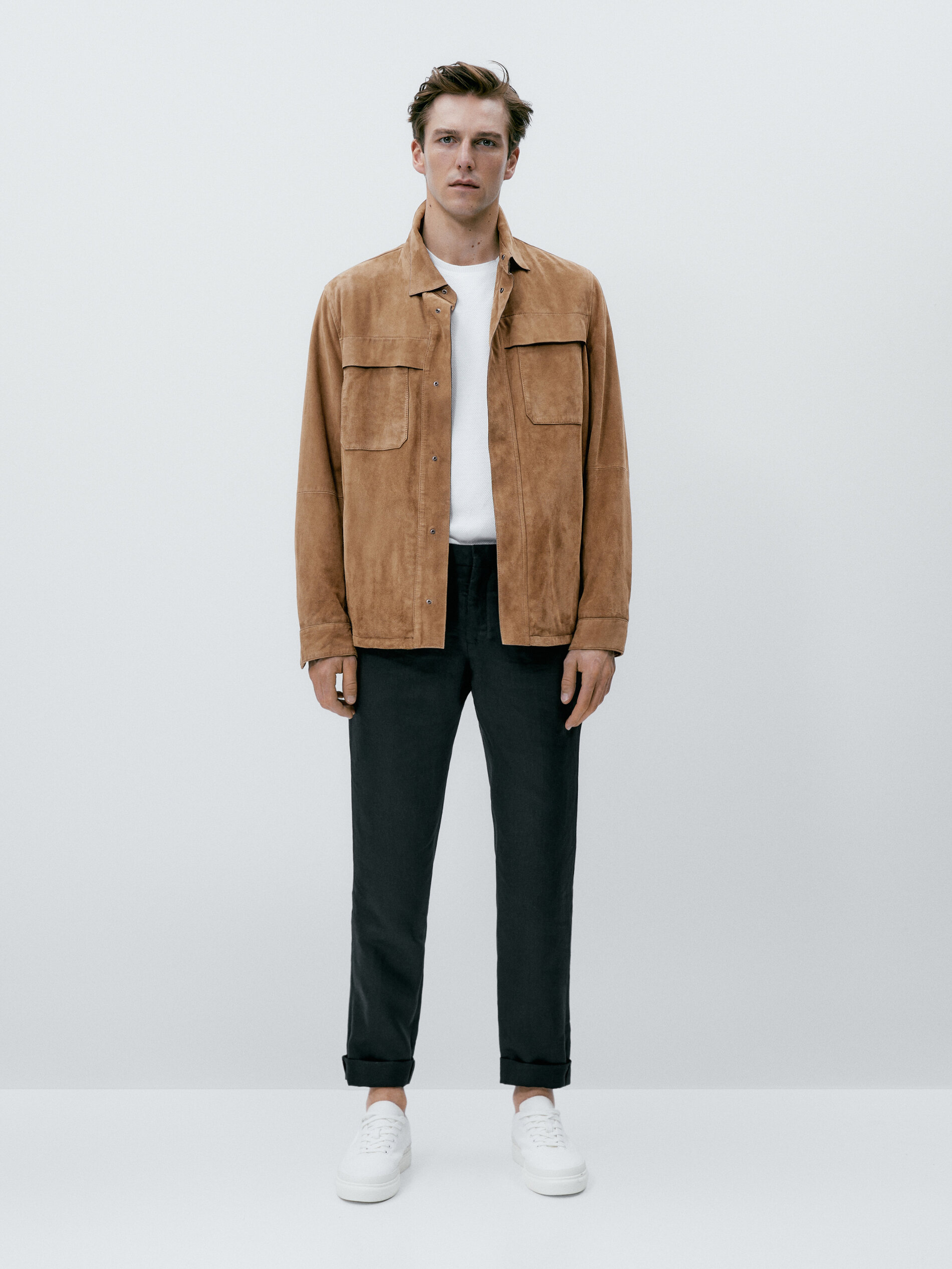 Jersey punto estructura manga corta - BLANCO