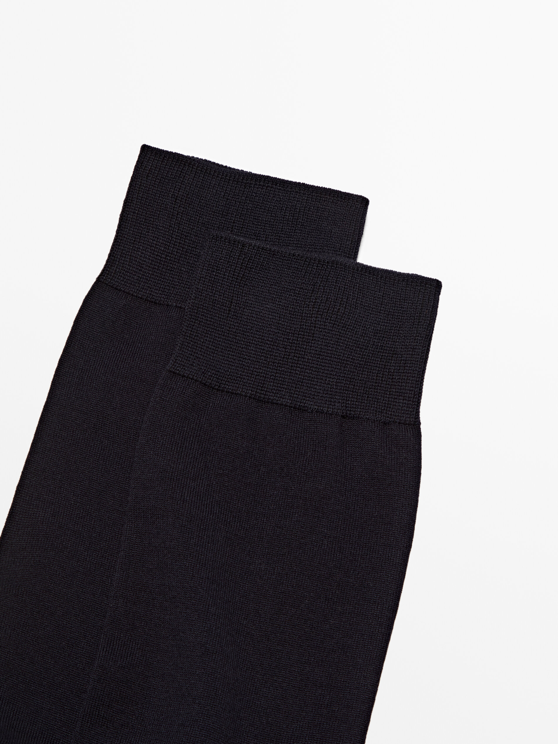 Calcetines hilo de escocia contraste - AZUL MARINO