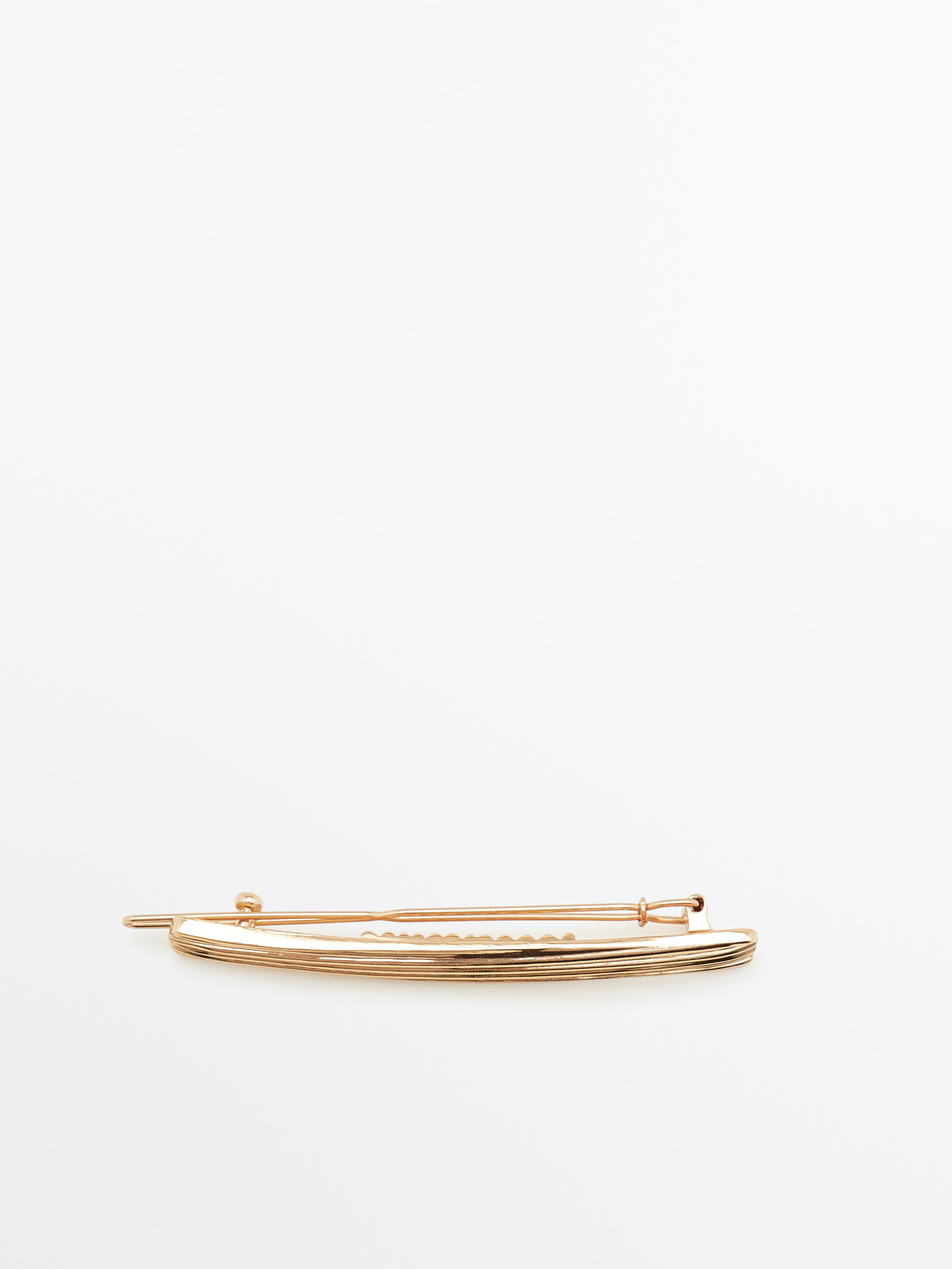 Horquilla textura baño oro - DORADO