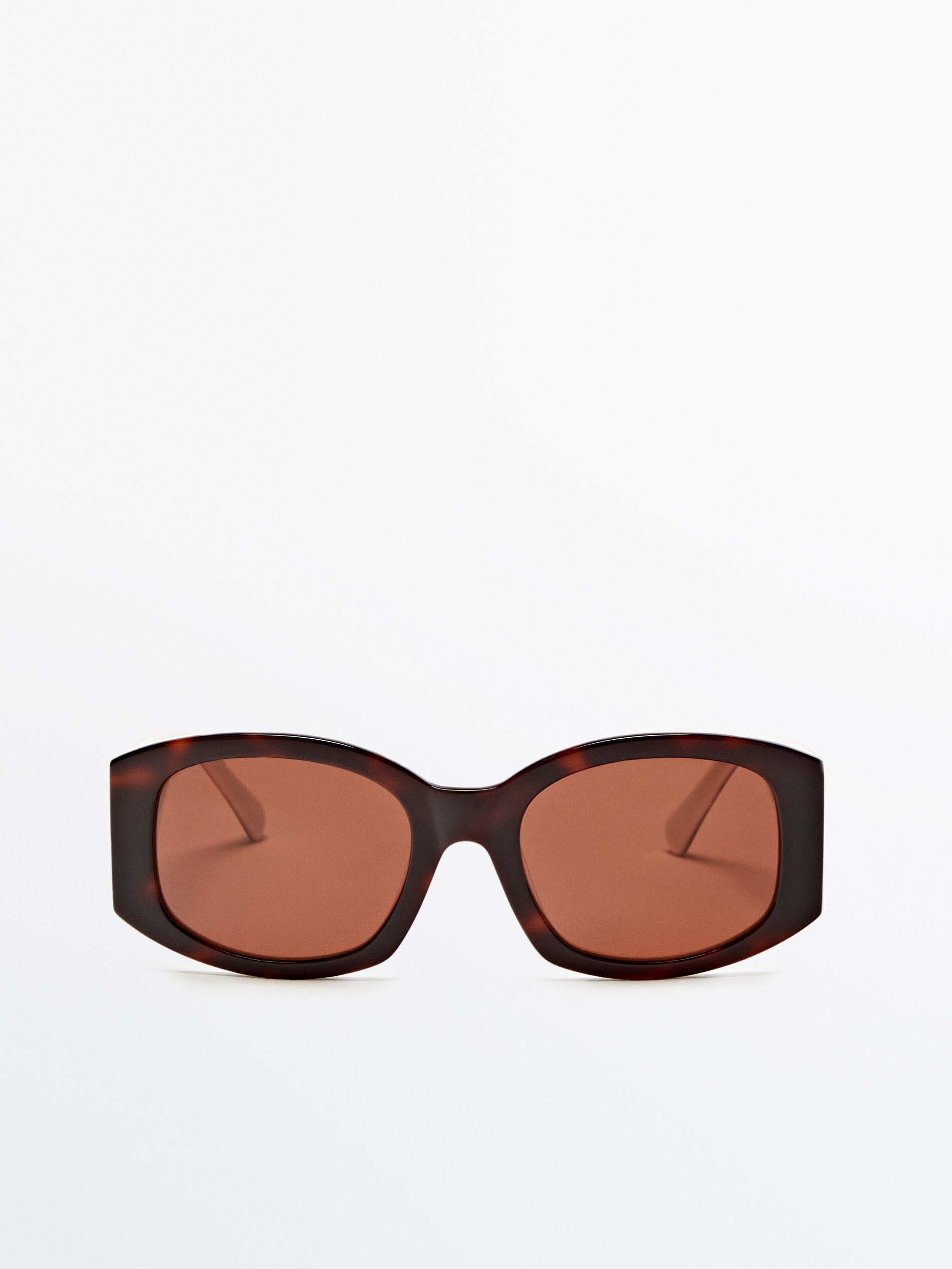 Gafas de sol efecto carey contraste - MARRÓN