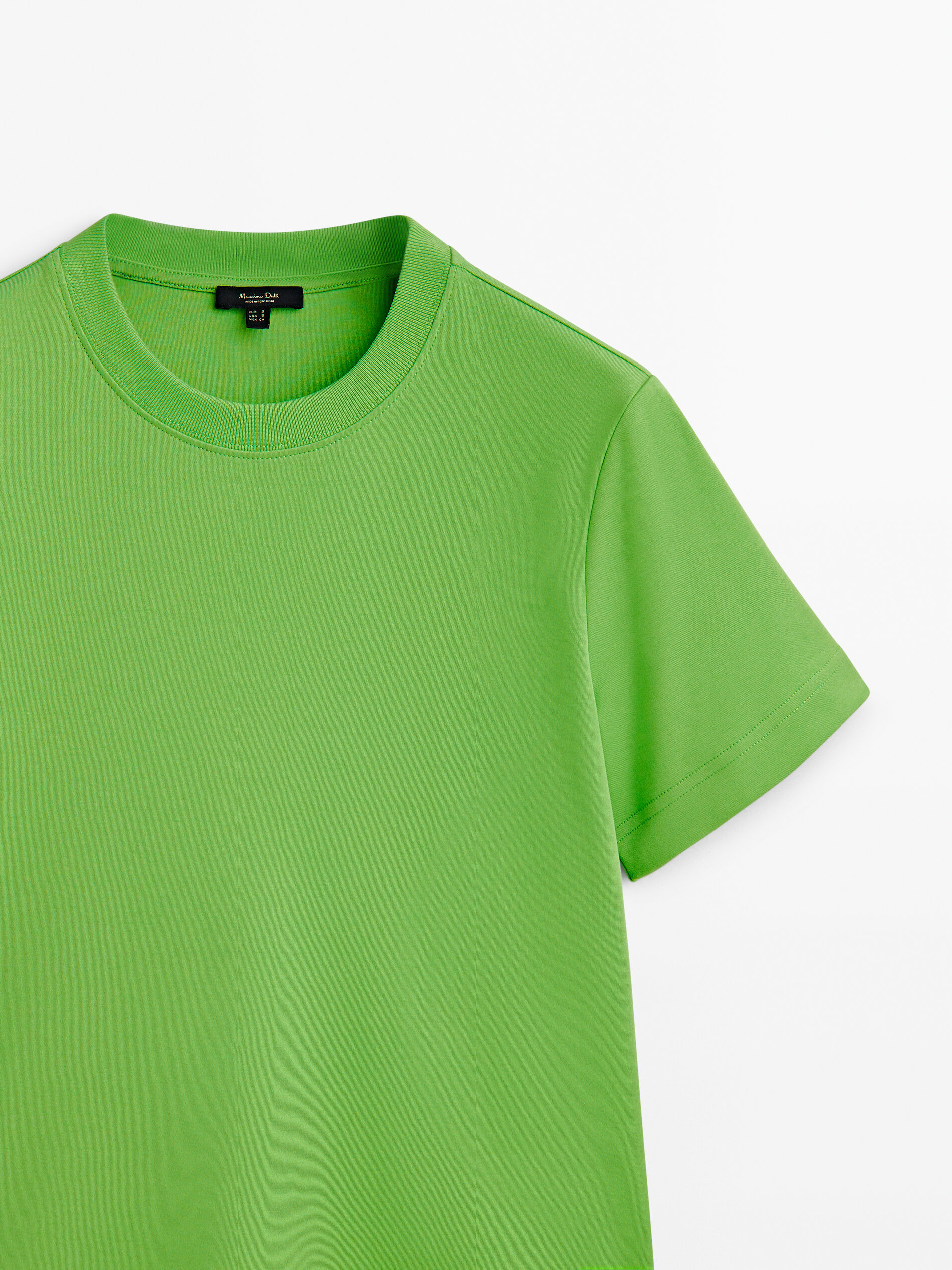 Camiseta manga corta algodón - PISTACHO