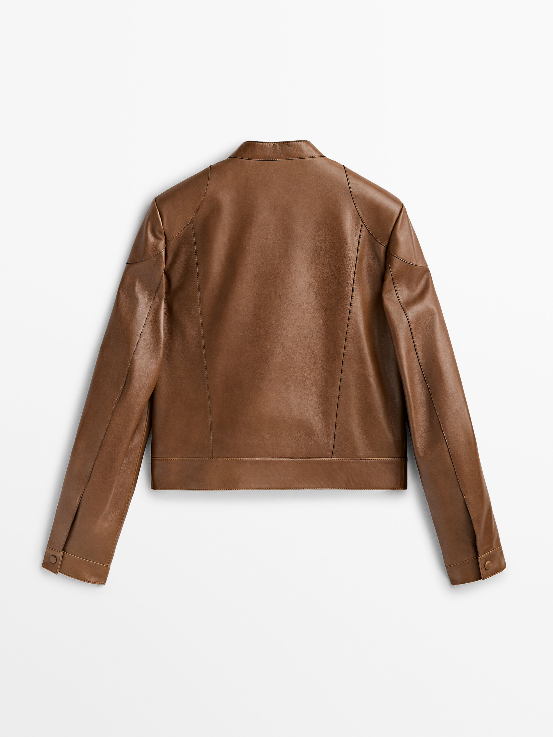 Cazadora piel napa hombreras - CUERO