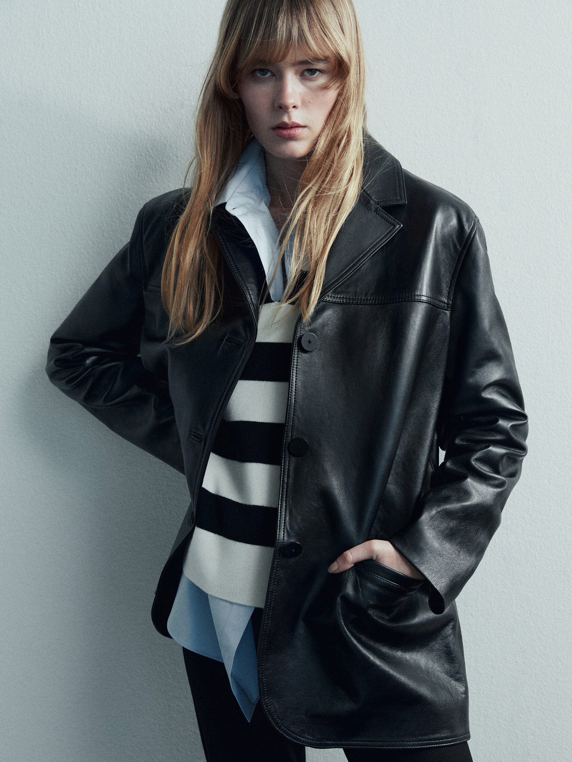 Jersey polo rayas manga corta - CRUDO