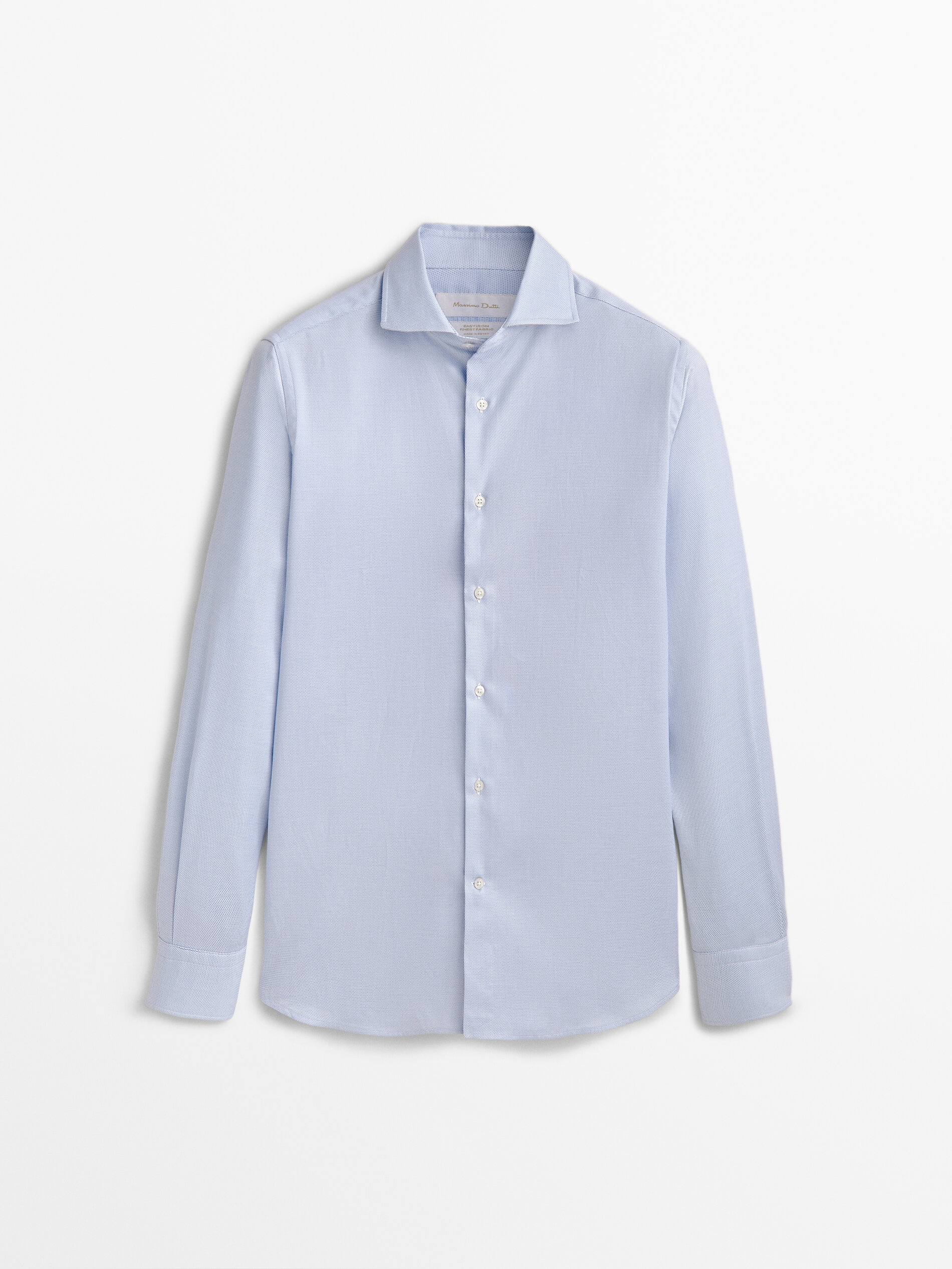 Camisa estructura easy iron slim fit - CELESTE