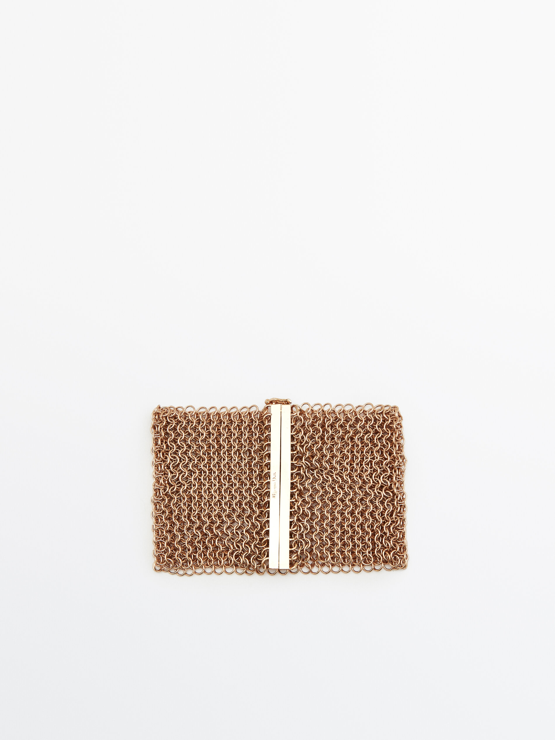 Pulsera malla baño oro - DORADO