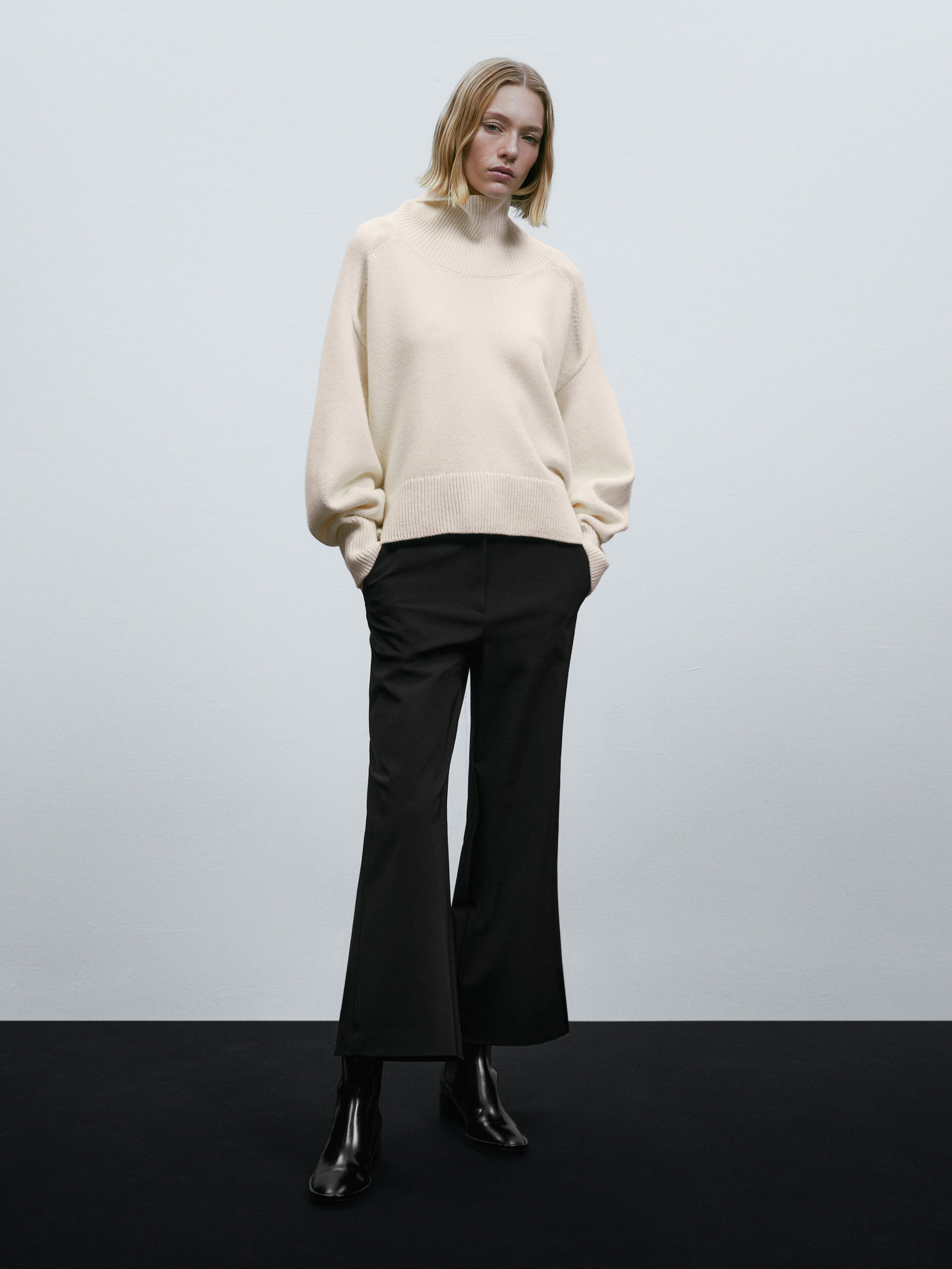 Jersey capa cuello alto - CRUDO