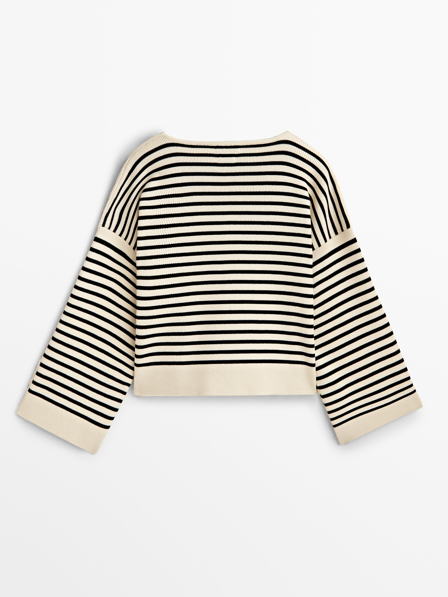 Jersey rayas detalle botones - NEGRO