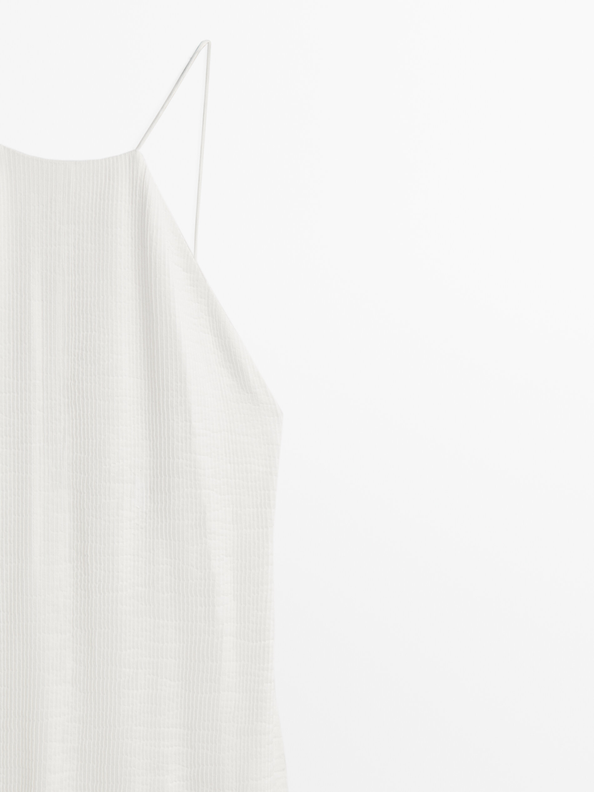 Vestido pliegues Limited edition - BLANCO