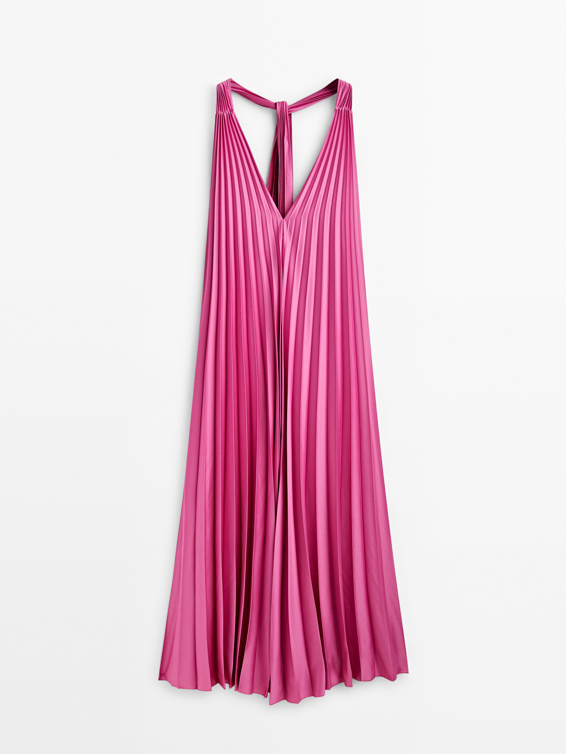 Vestido largo plisado -Studio - ROSA