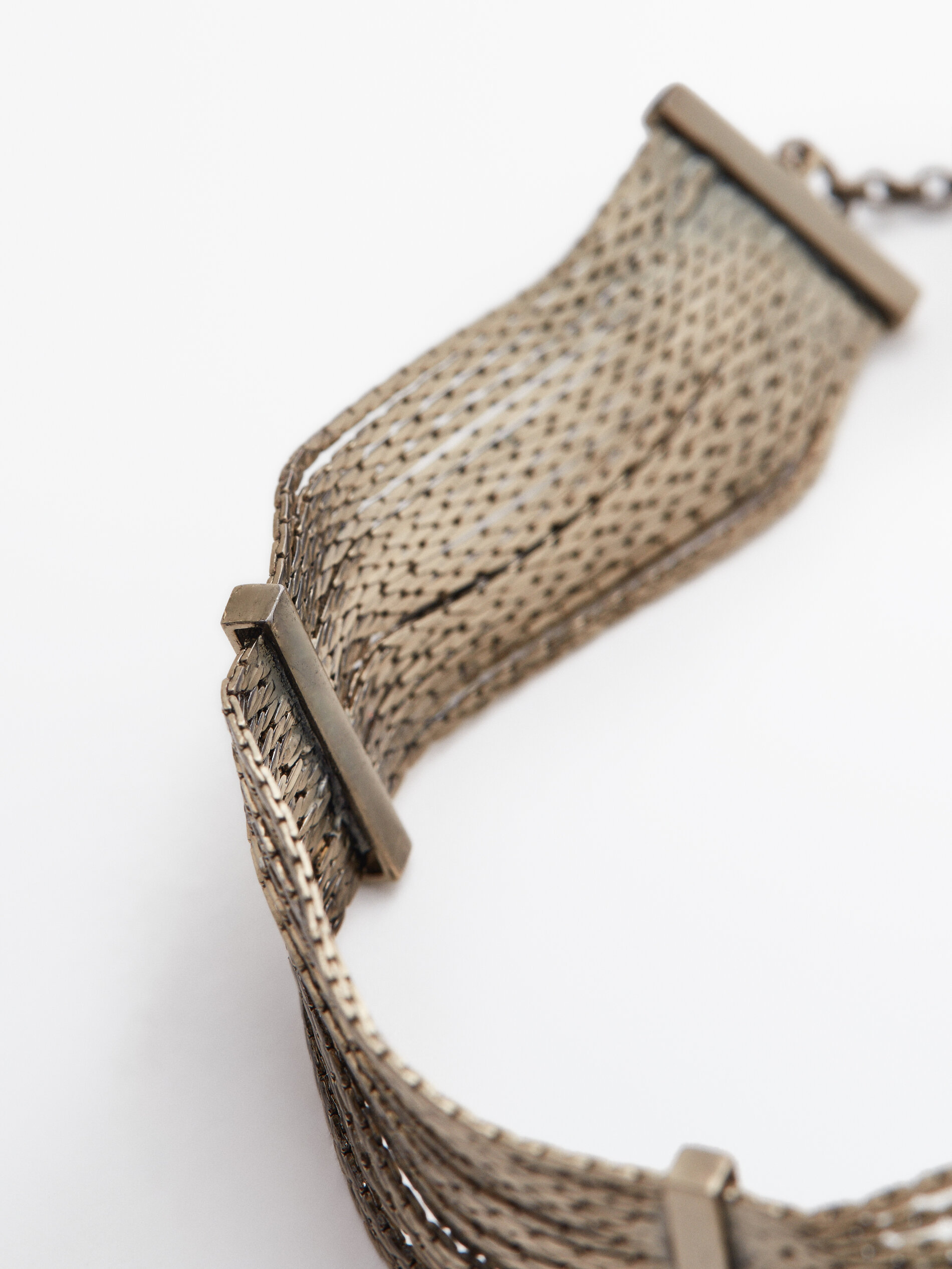 Pulsera cascada mini cadena - Plata