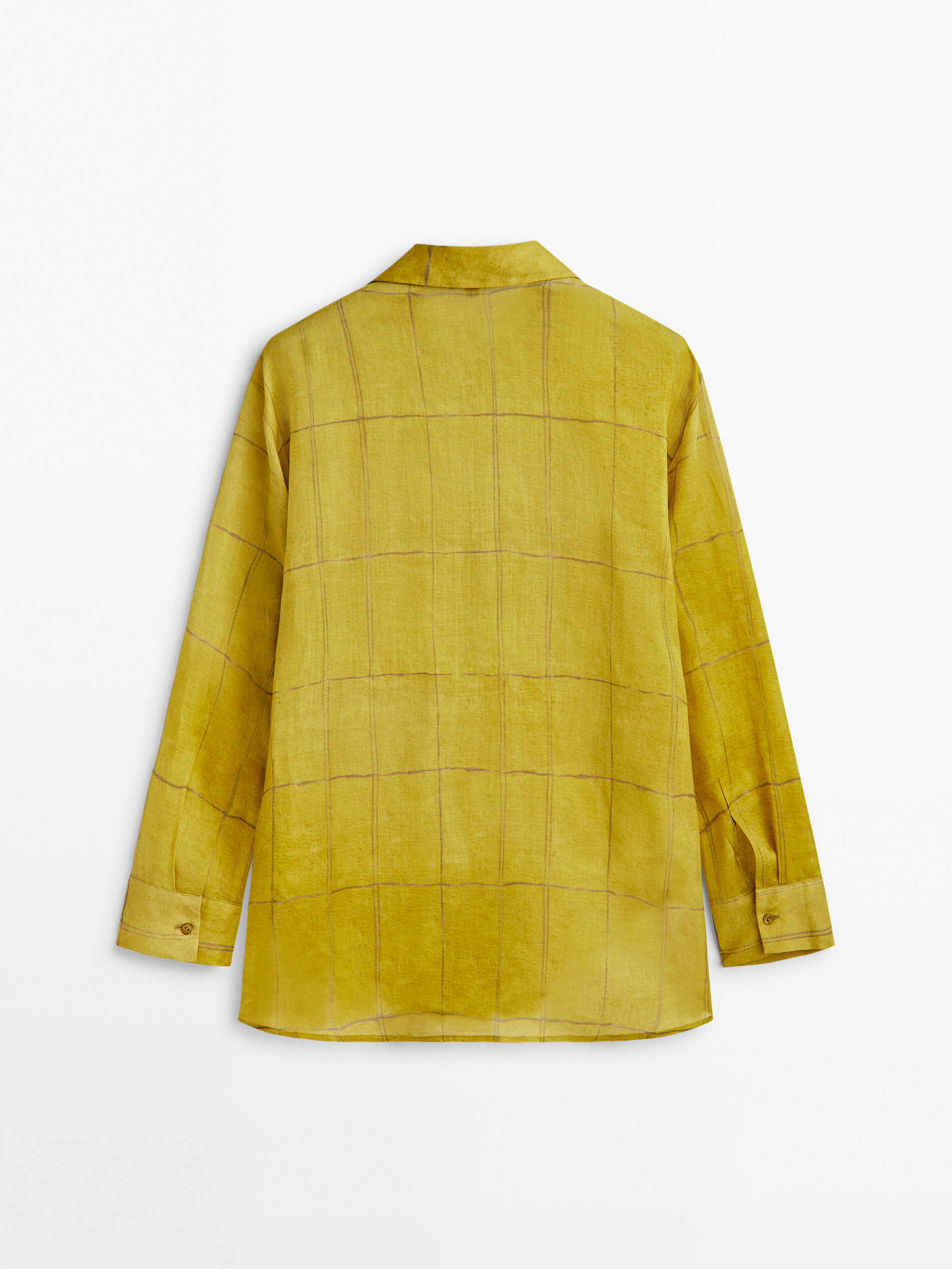 Camisa ramio estampado cuadros - OLIVA