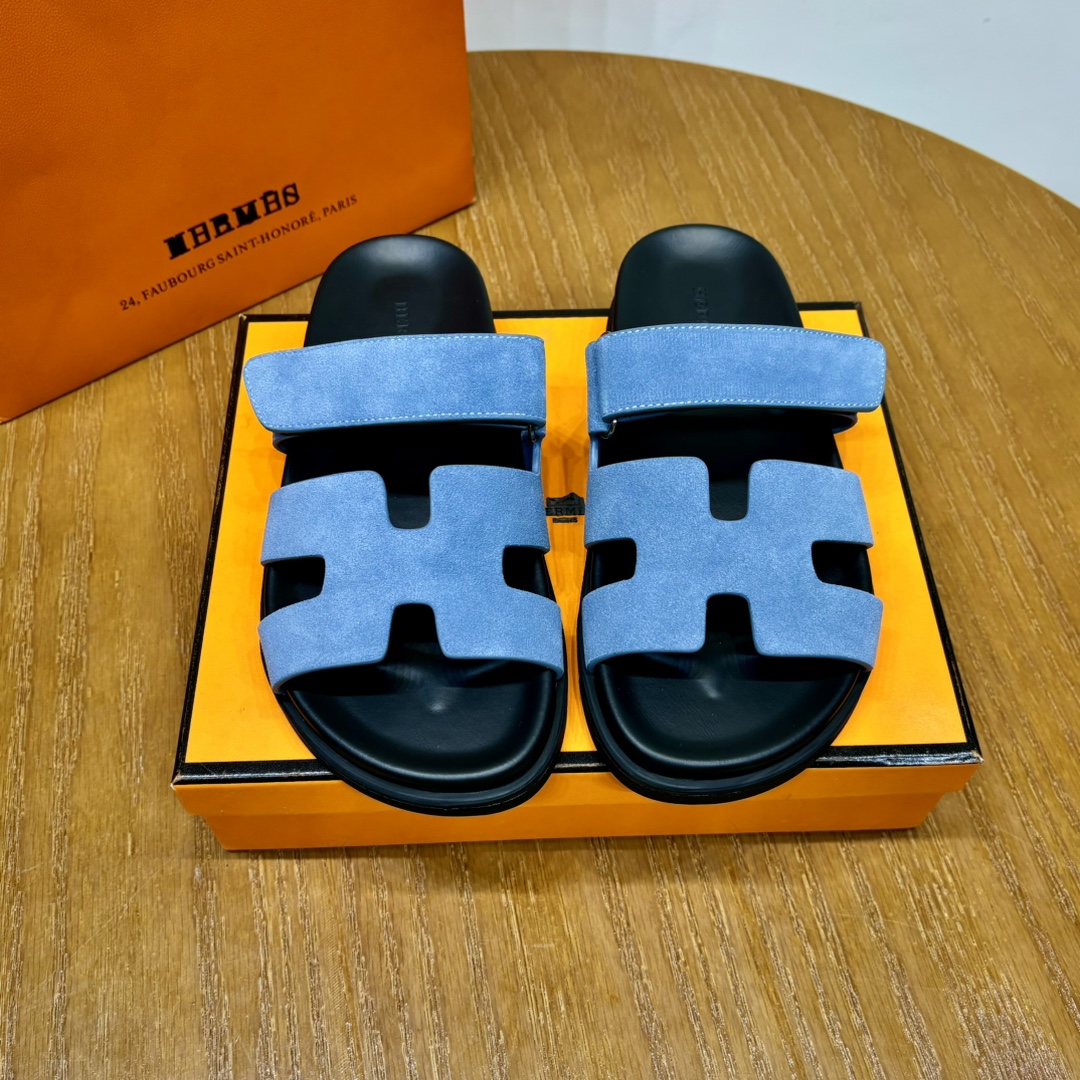 Hermès Chypre leather sandals（Replica）