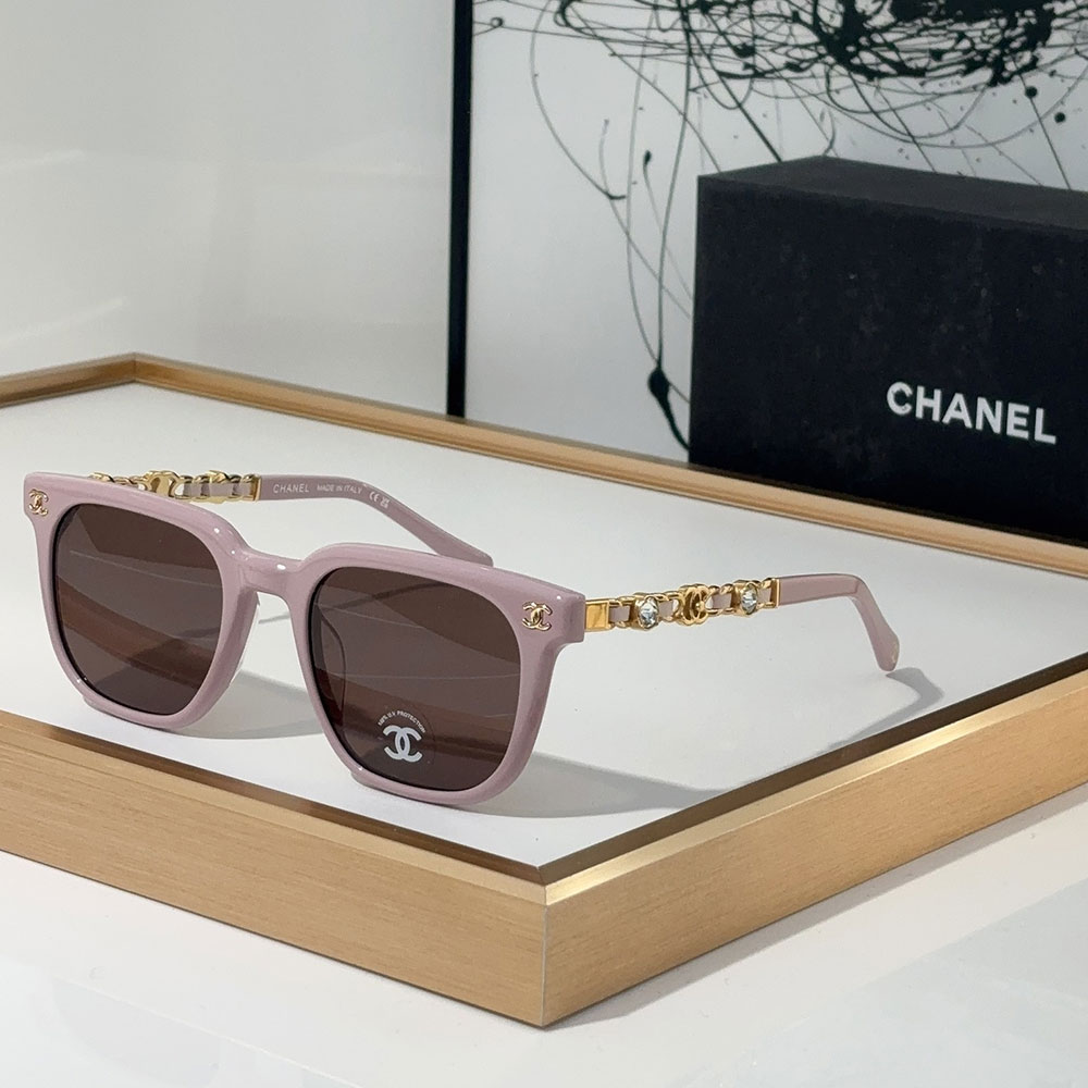 Chanel  Mirror leg With Drill Sunglasses Top quality （Replica）