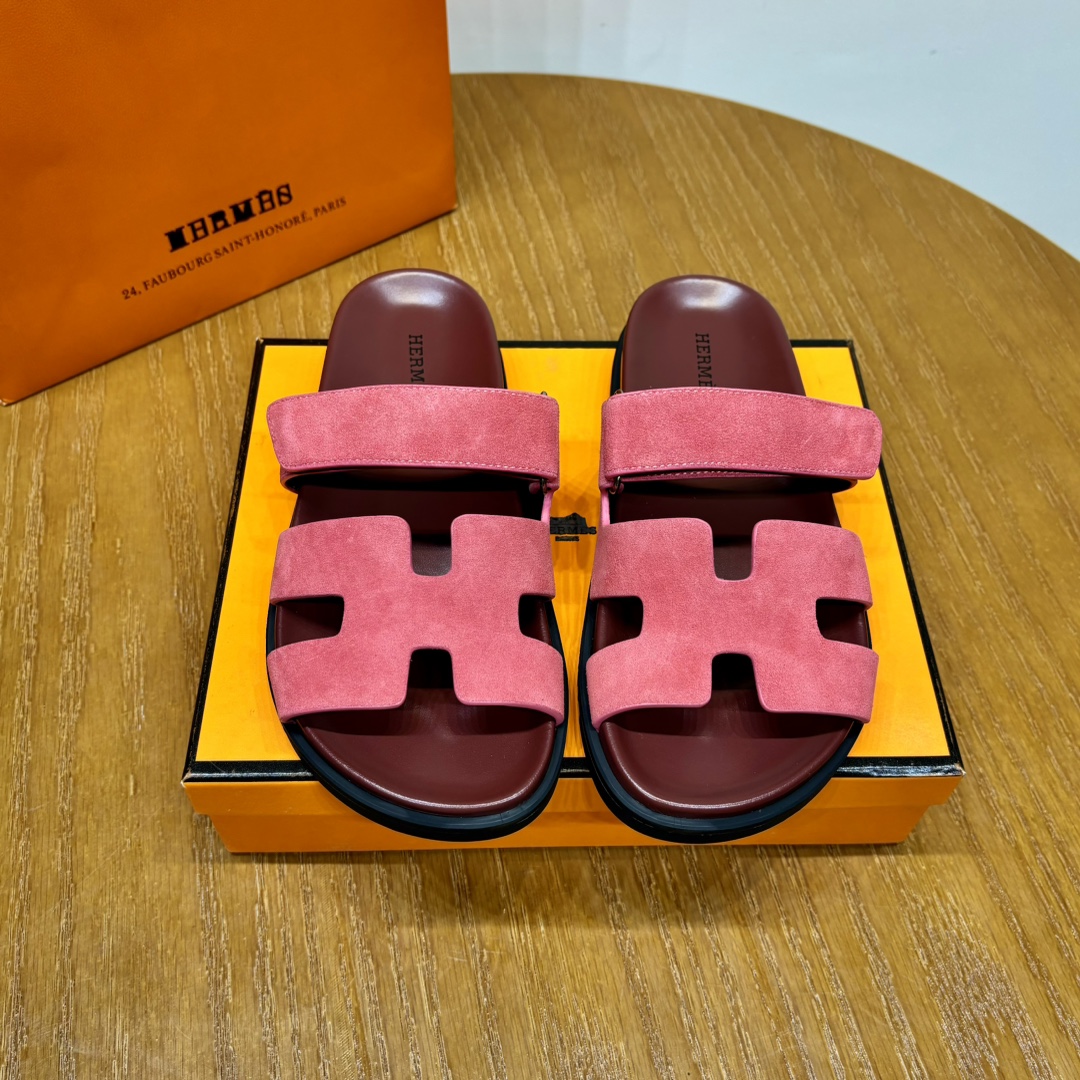 Hermès Chypre leather sandals（Replica）